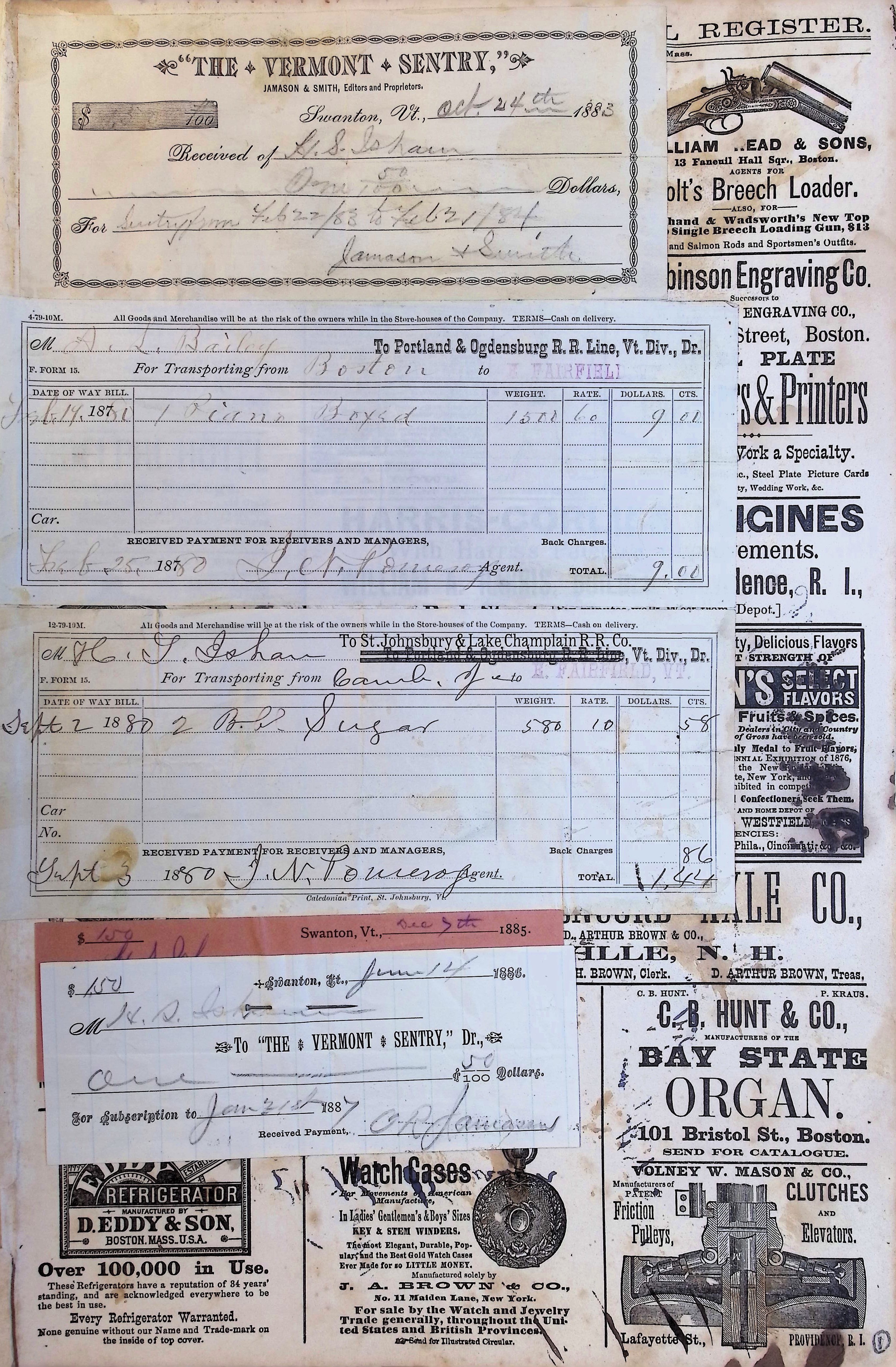 Isham Hotel register Vol. 1, Page 5