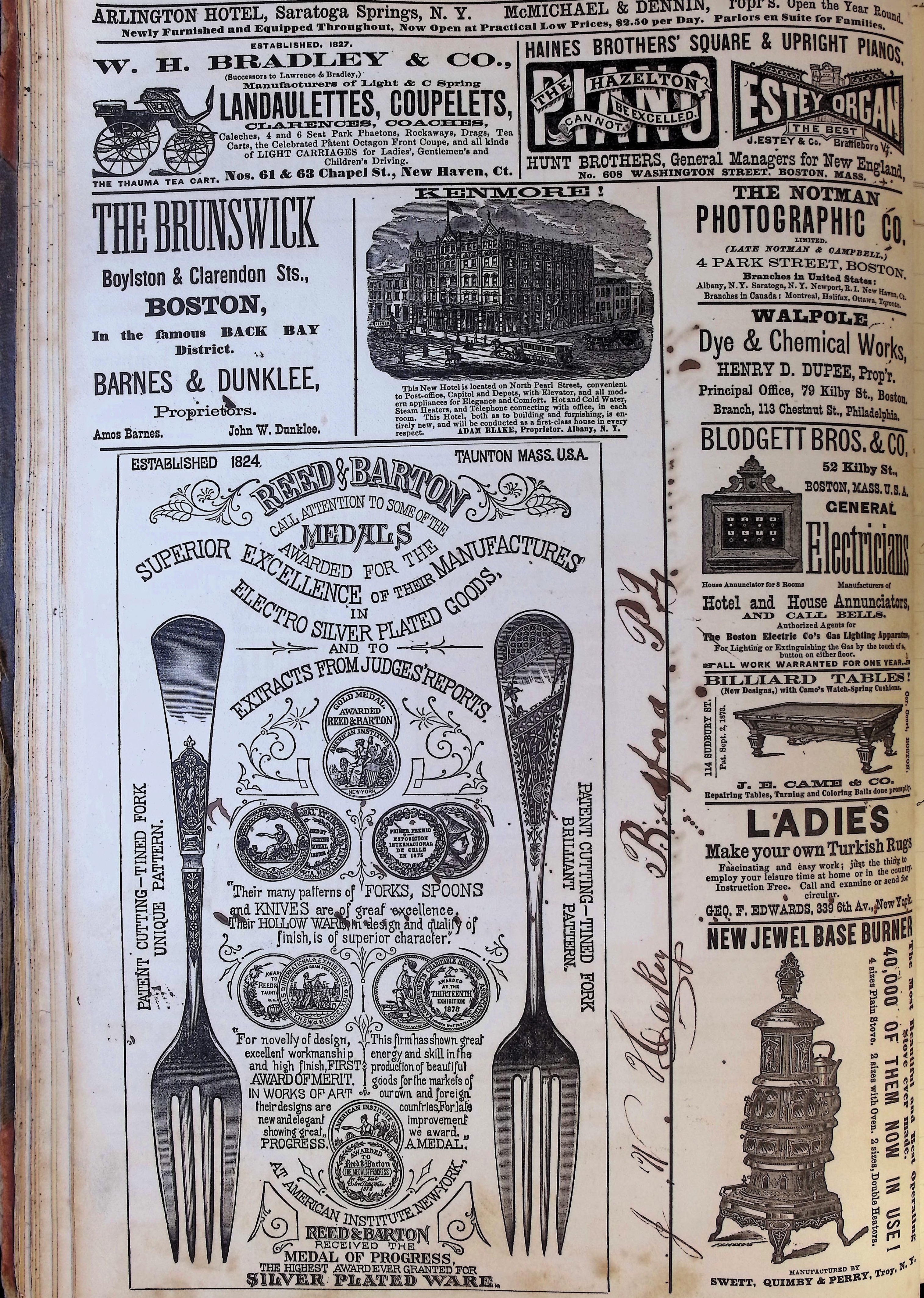 Isham Hotel register Vol. 1, Page 54