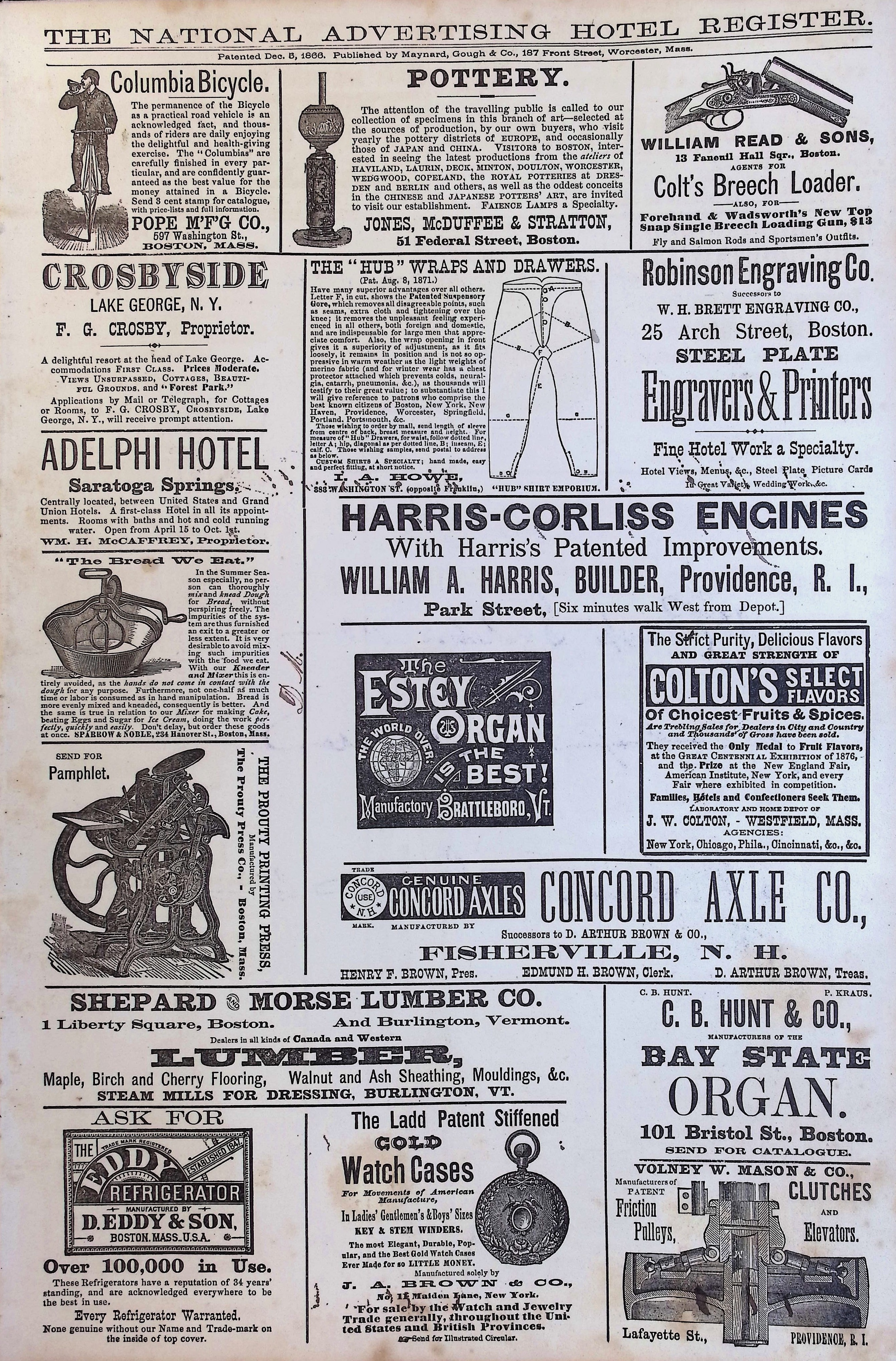 Isham Hotel register Vol. 1, Page 71