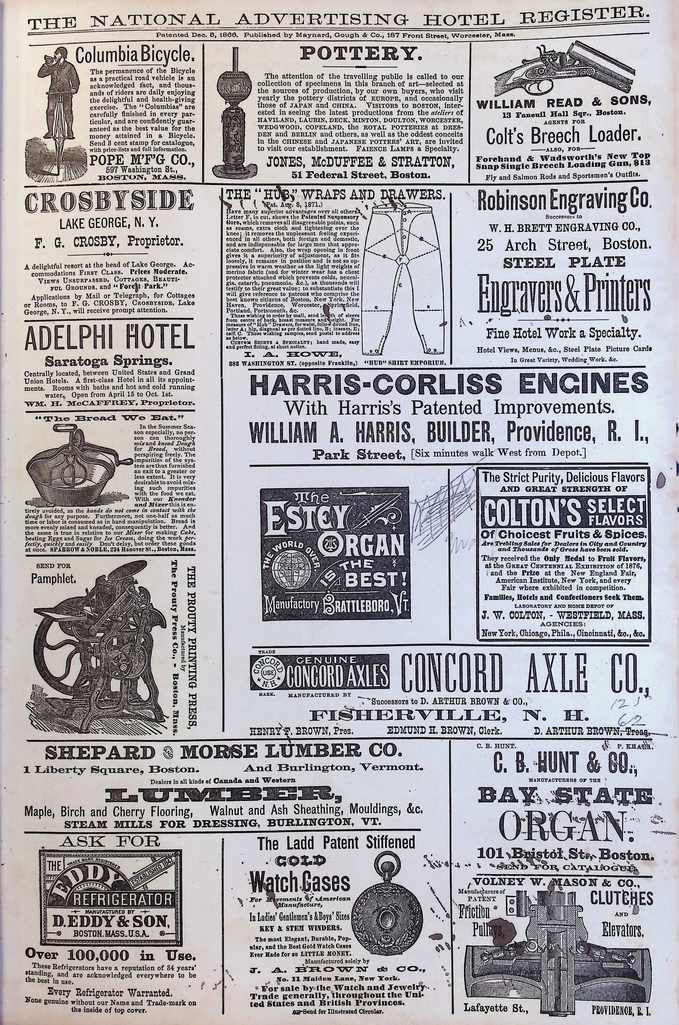 Isham Hotel register Vol. 1, Page 95