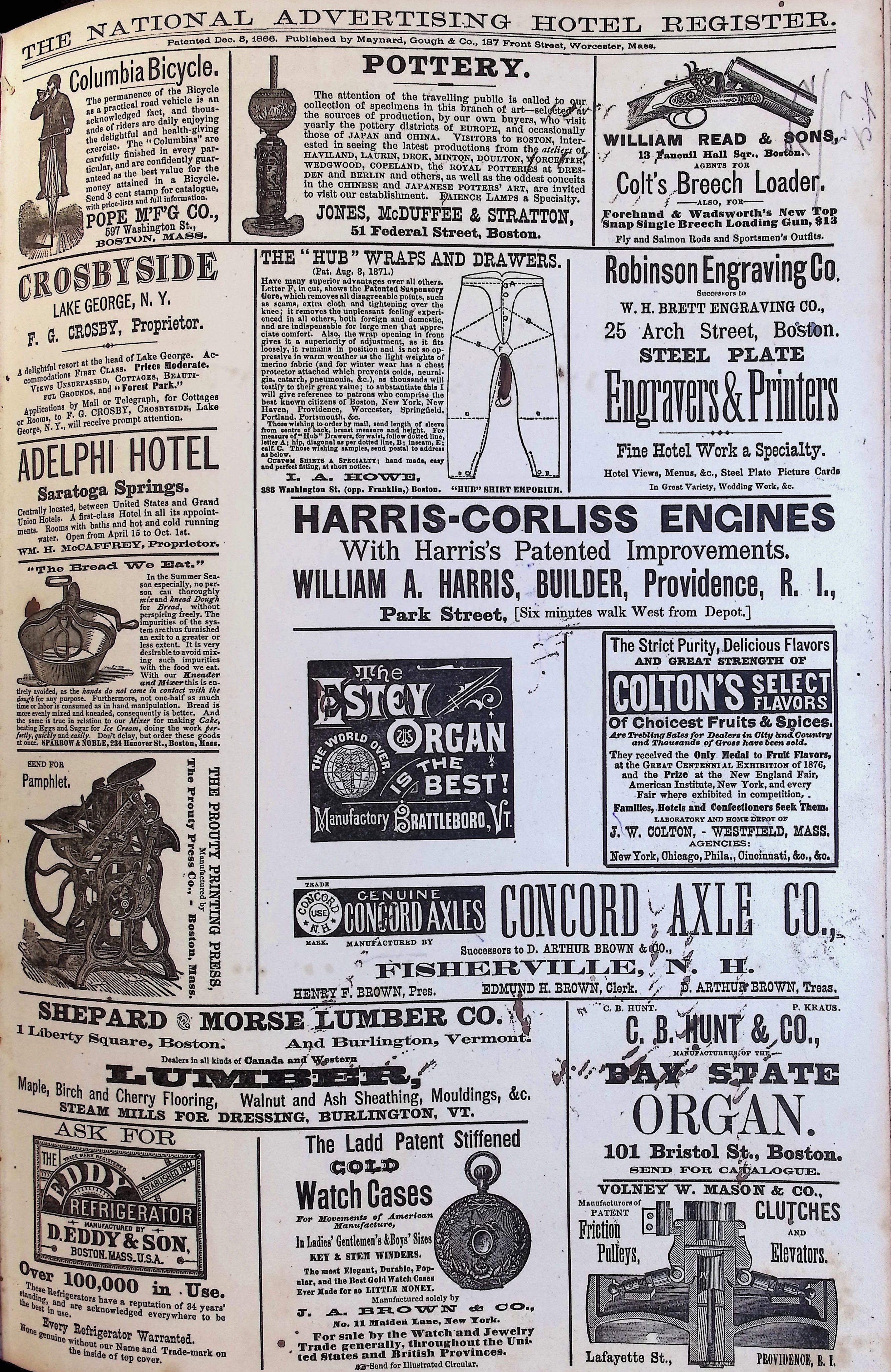 Isham Hotel register Vol. 1, Page 104