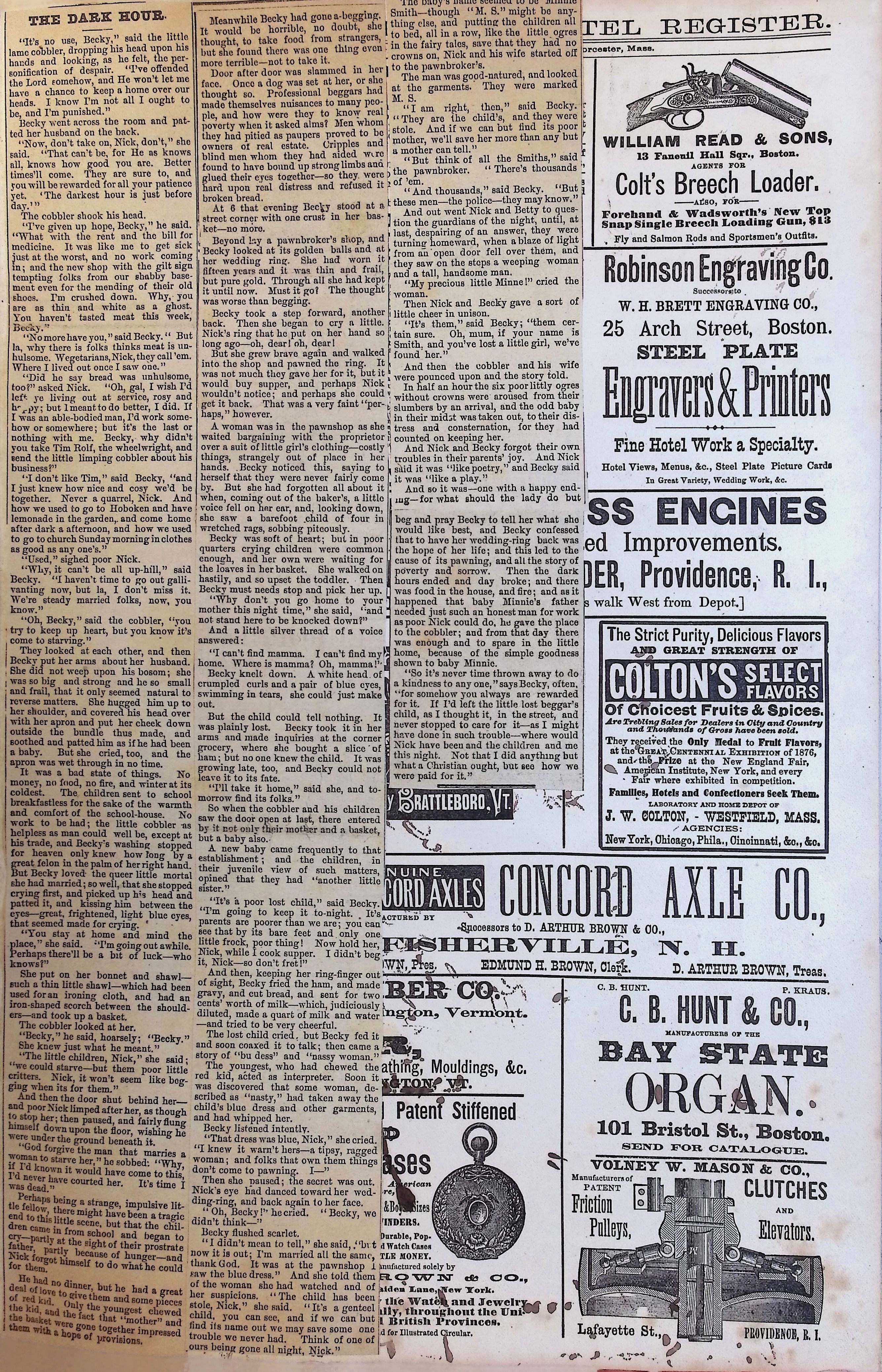 Isham Hotel register Vol. 1, Page 110