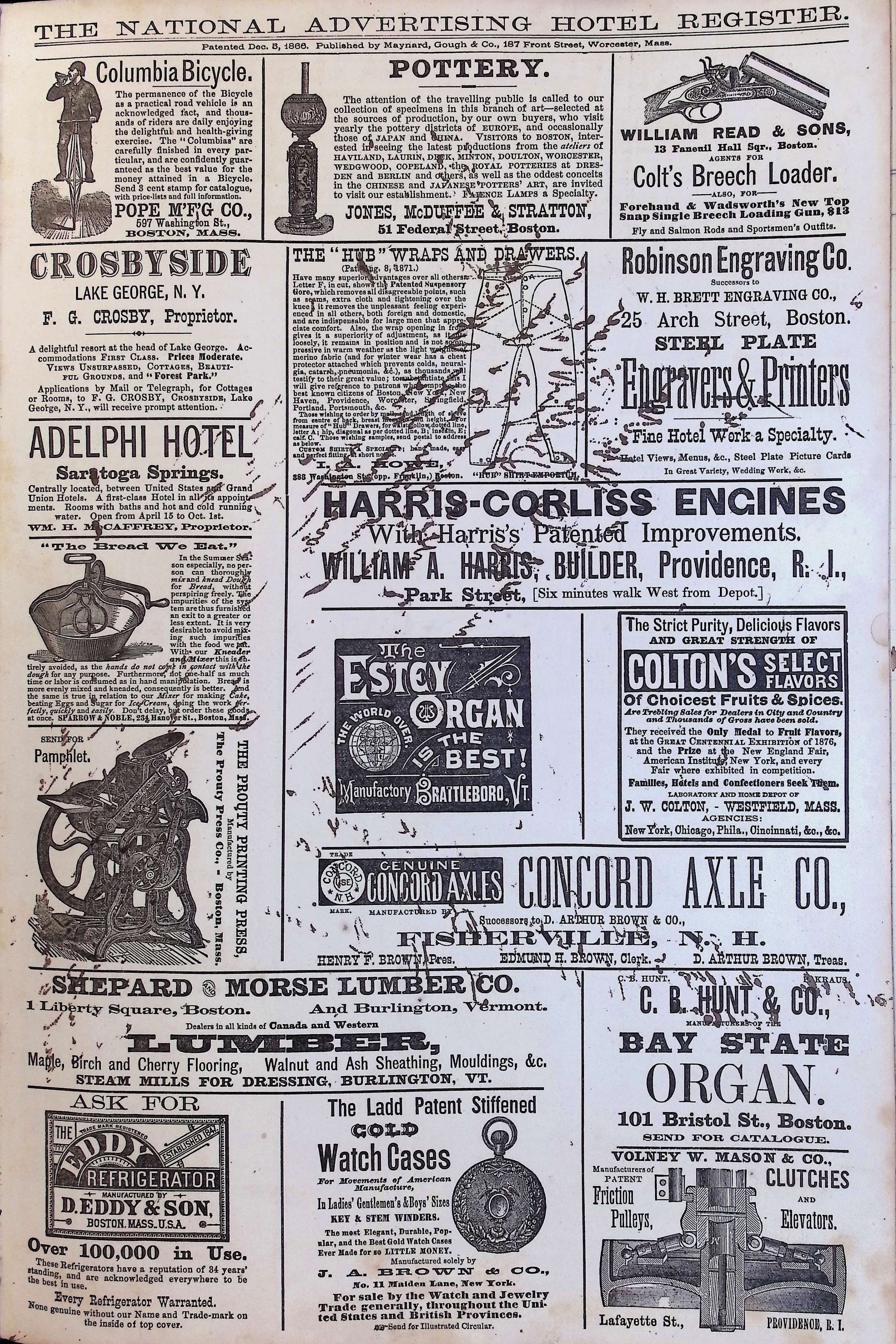 Isham Hotel register Vol. 1, Page 126