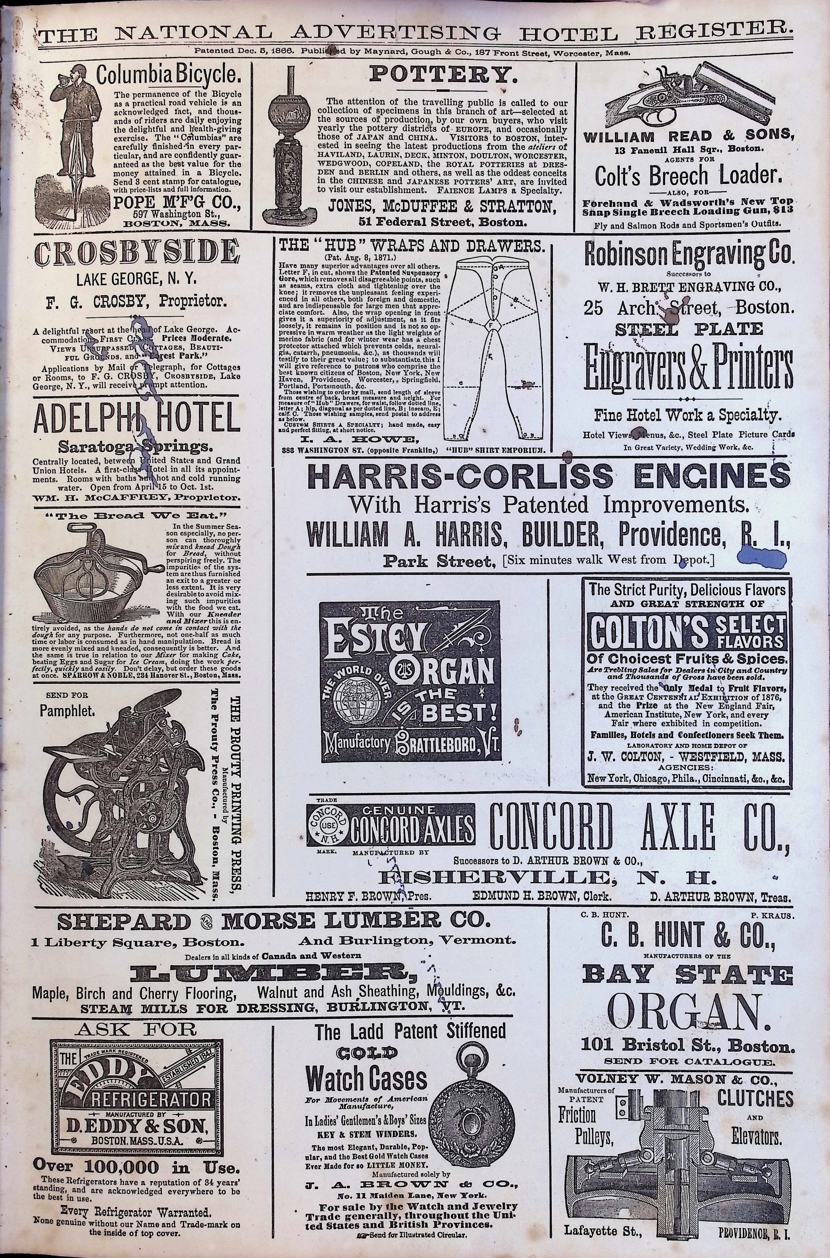 Isham Hotel register Vol. 1, Page 136