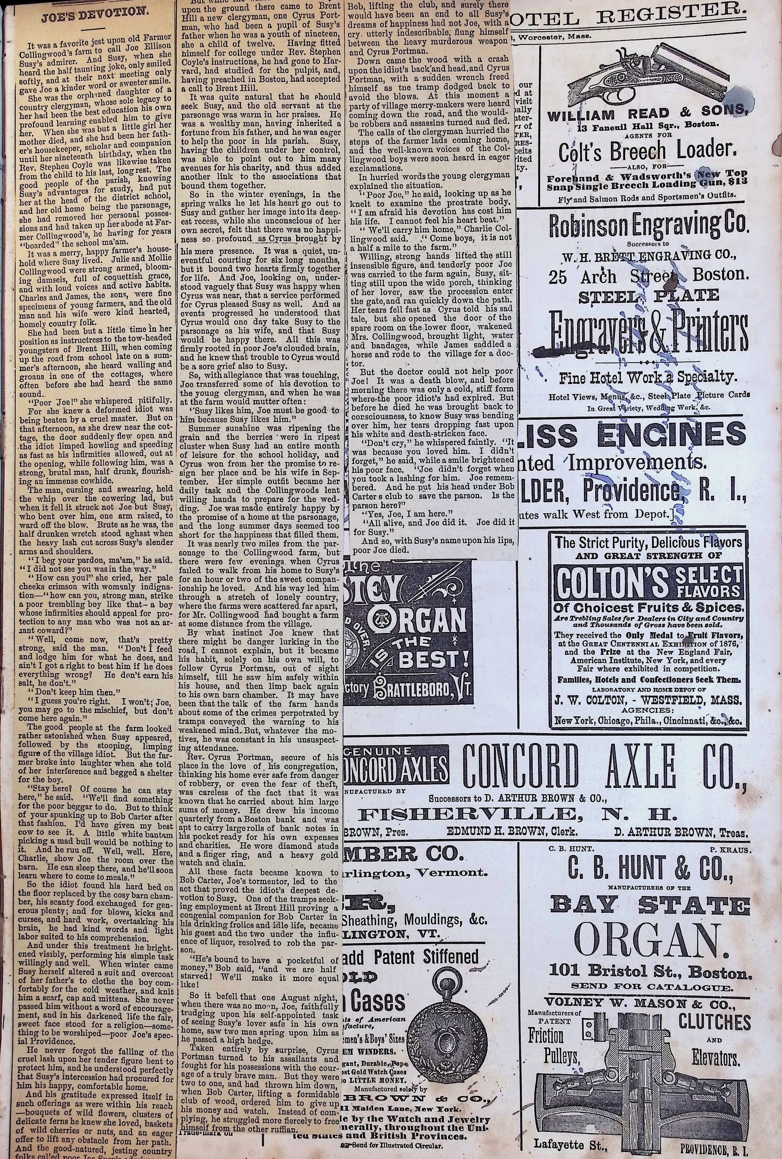 Isham Hotel register Vol. 1, Page 158