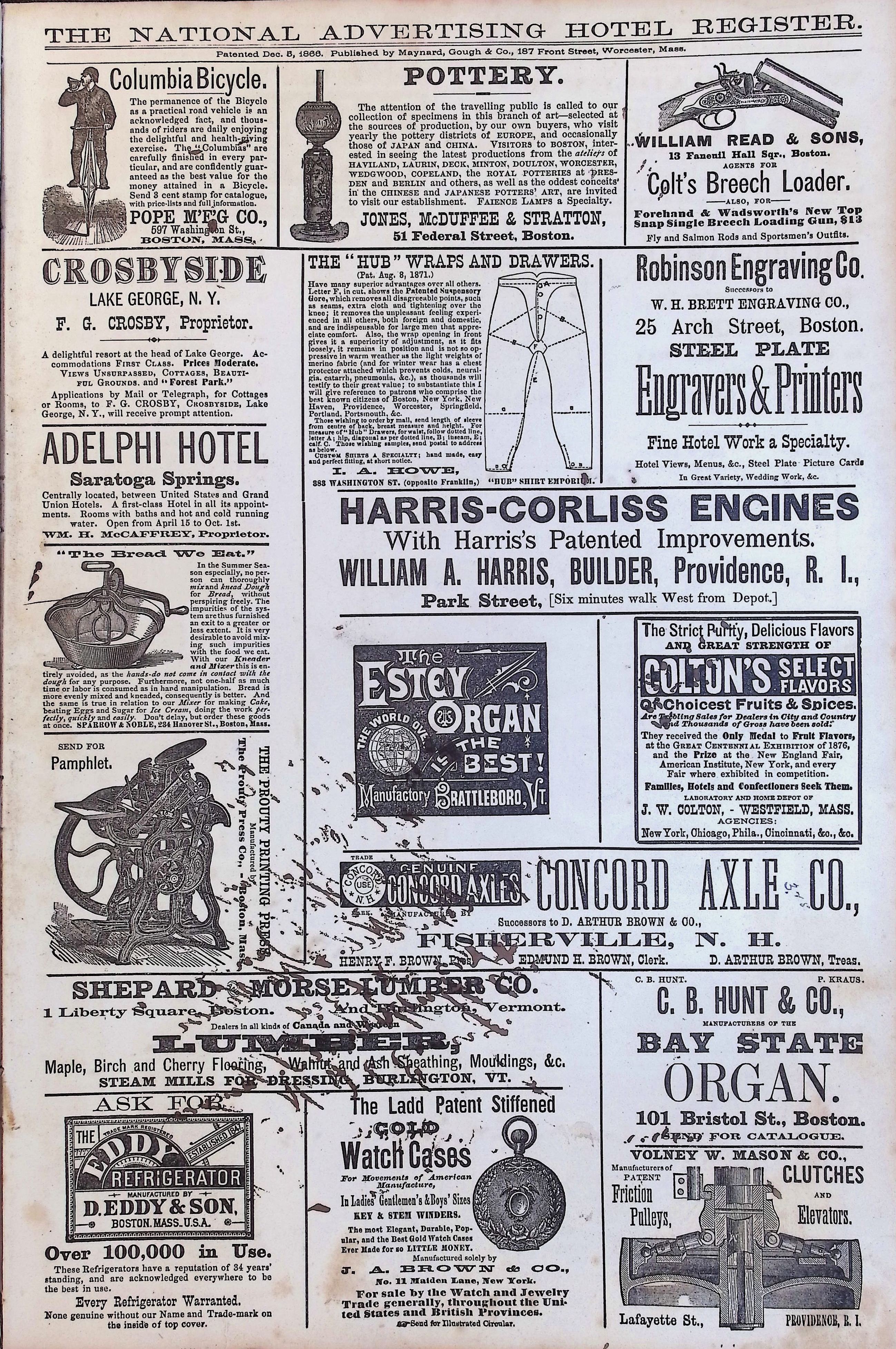 Isham Hotel register Vol. 1, Page 198