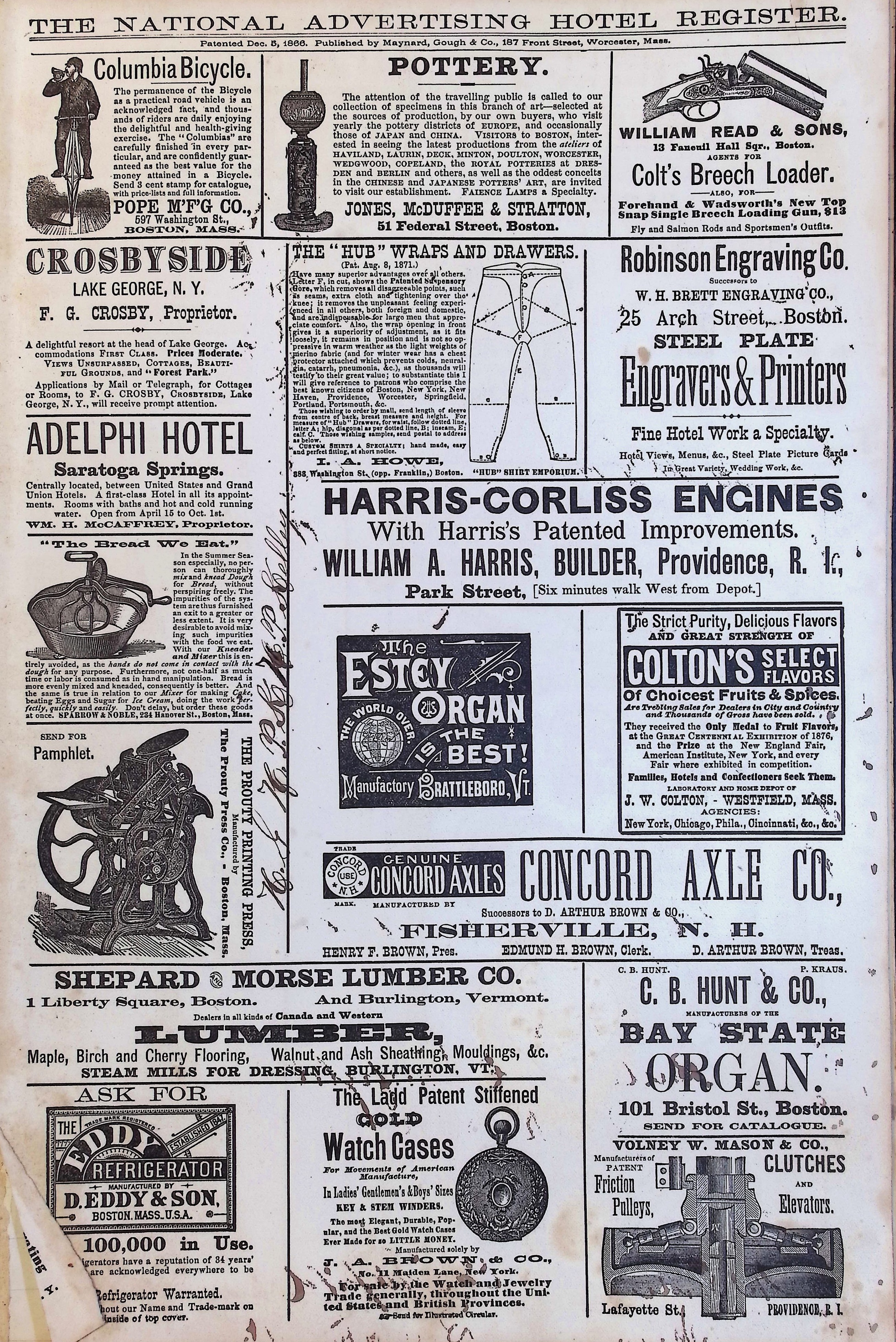 Isham Hotel register Vol. 1, Page 206