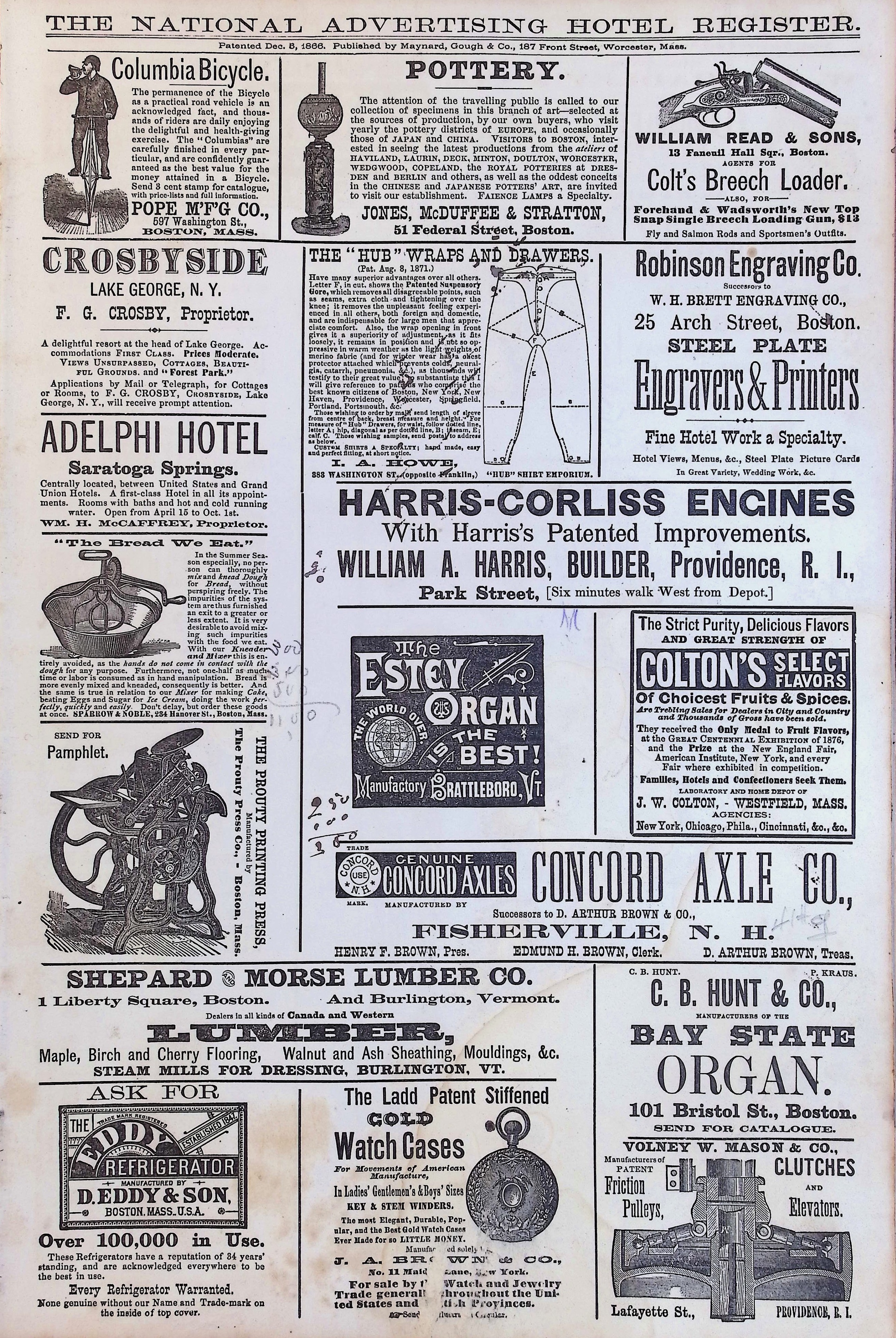 Isham Hotel register Vol. 1, Page 218