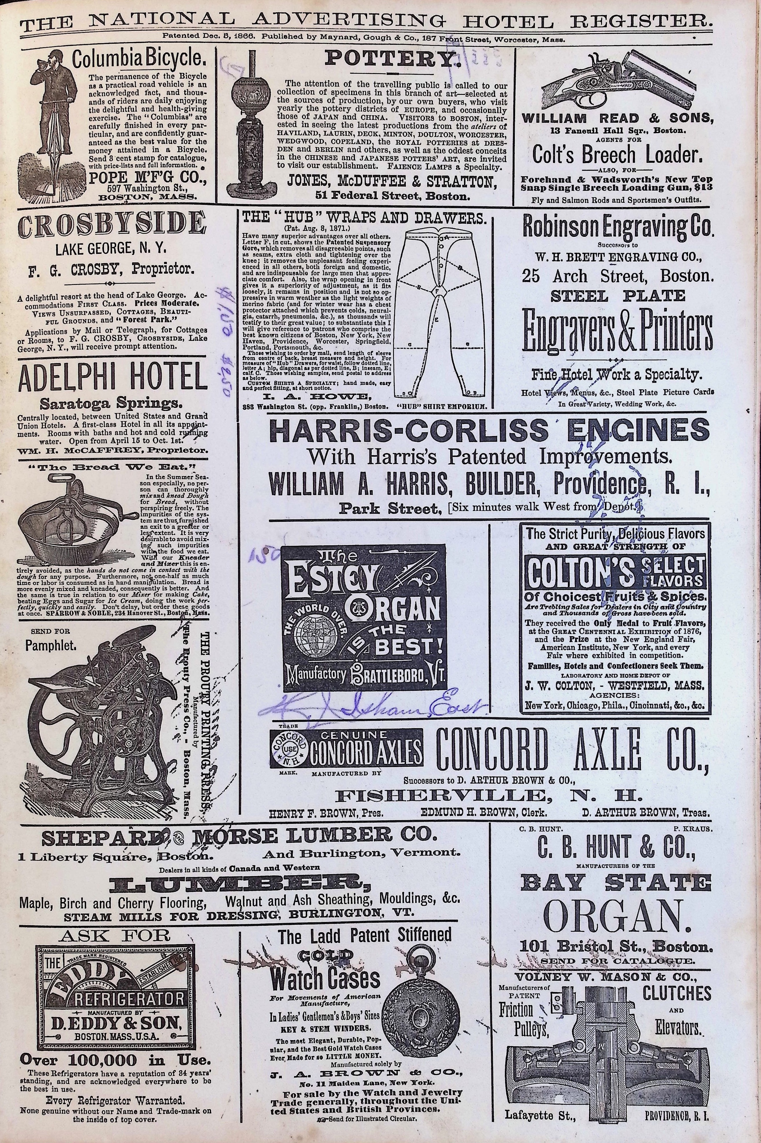 Isham Hotel register Vol. 1, Page 226