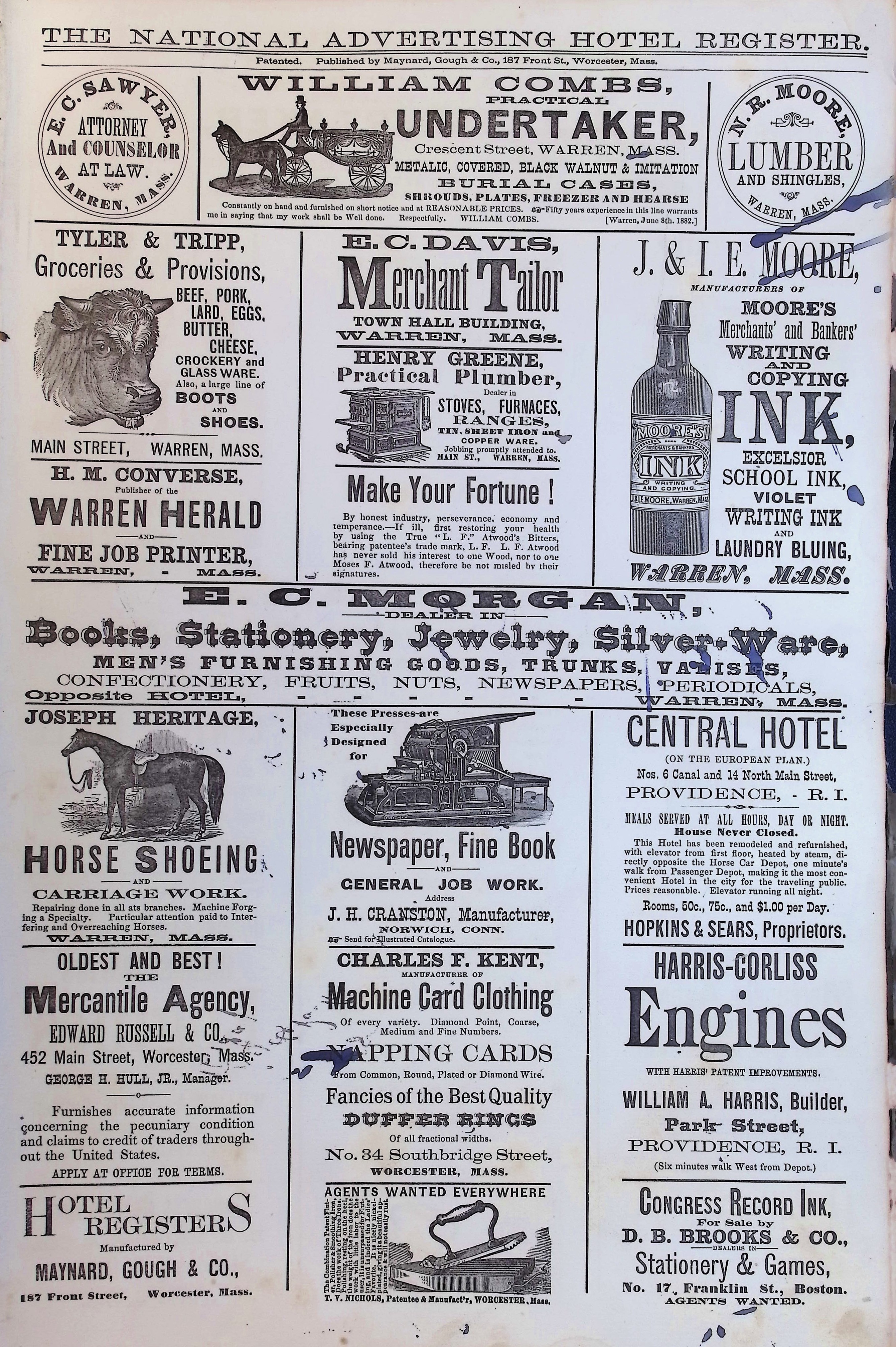 Isham Hotel register Vol. 2, Page 21