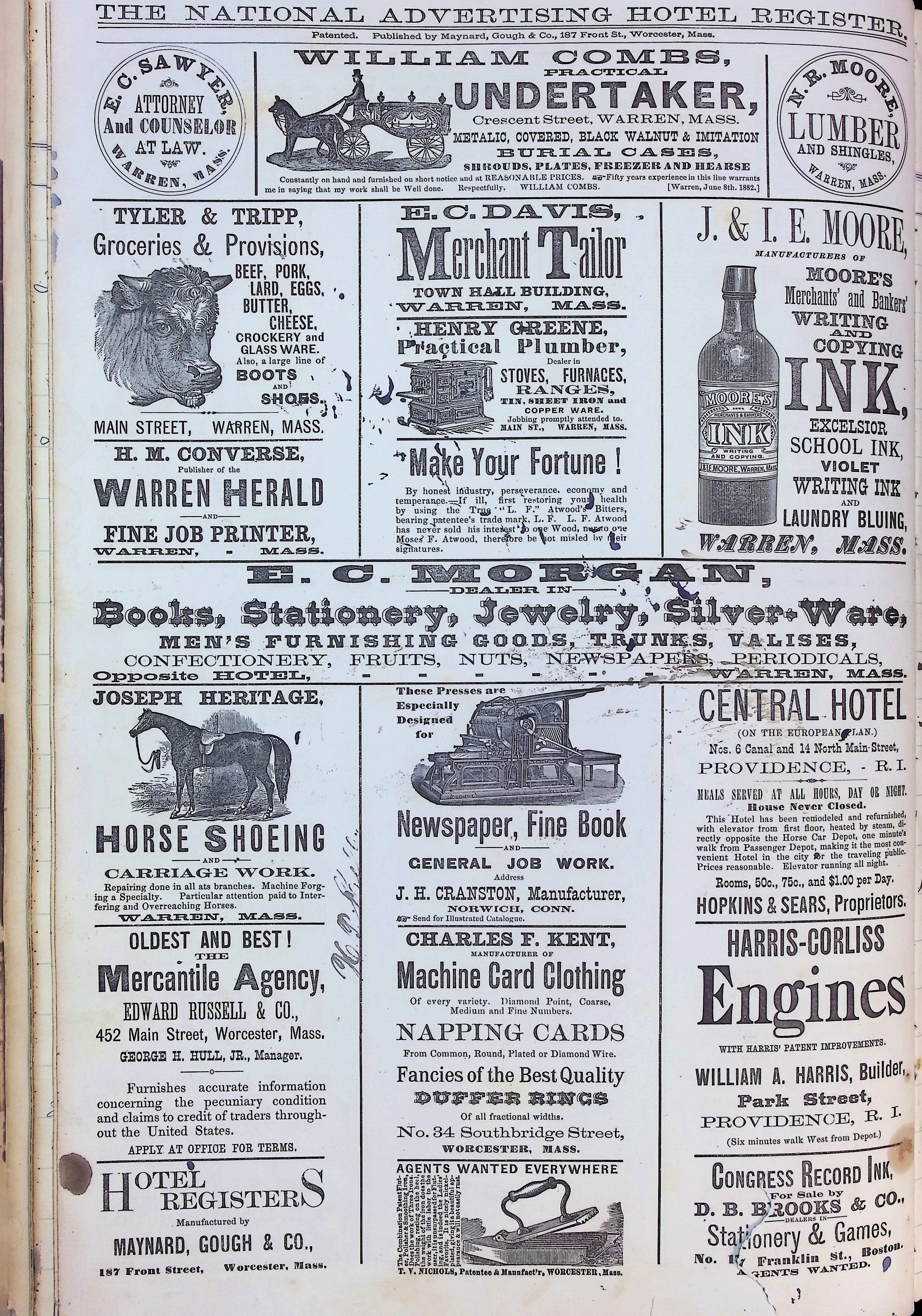 Isham Hotel register Vol. 2, Page 40