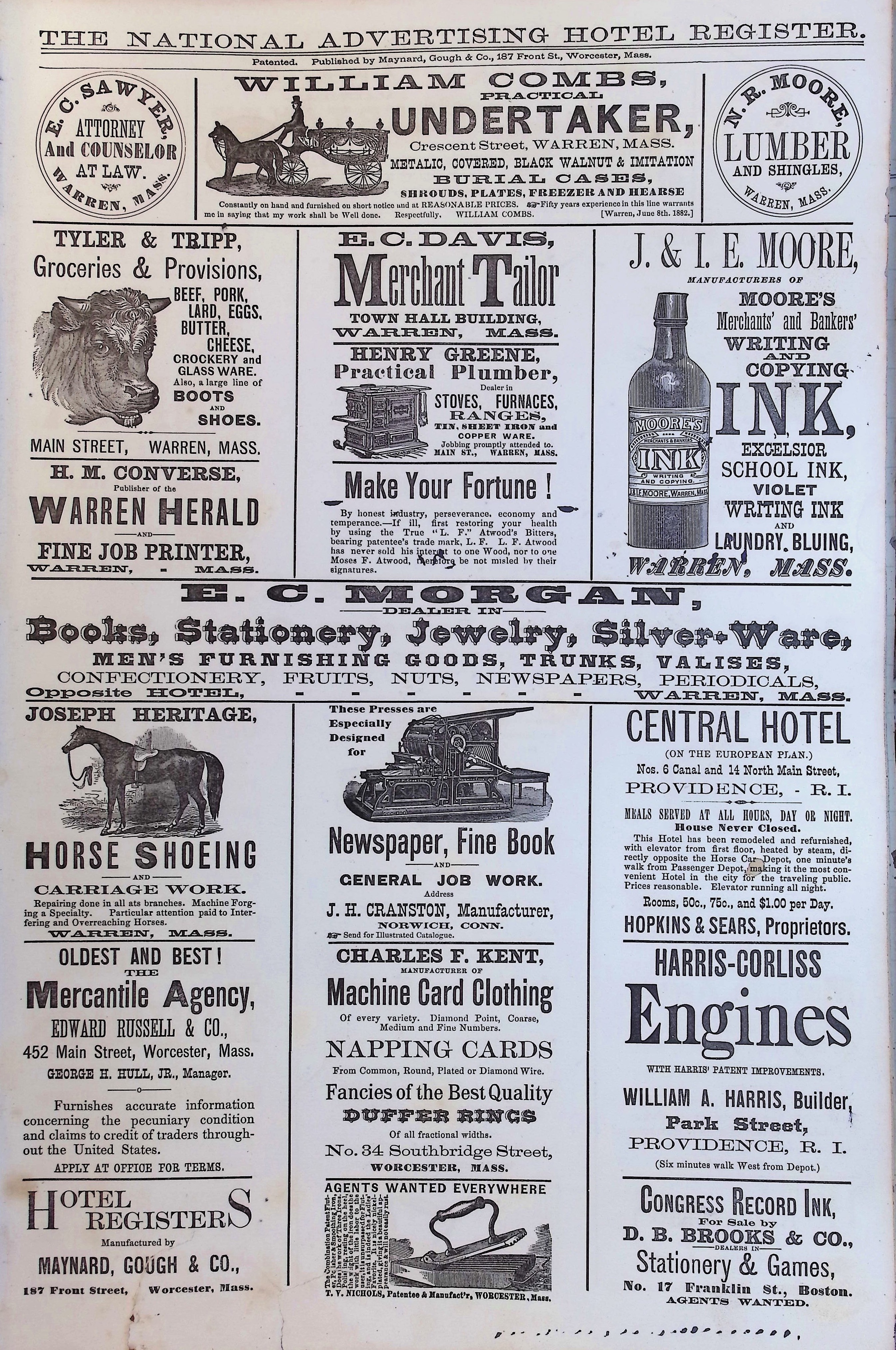 Isham Hotel register Vol. 2, Page 43