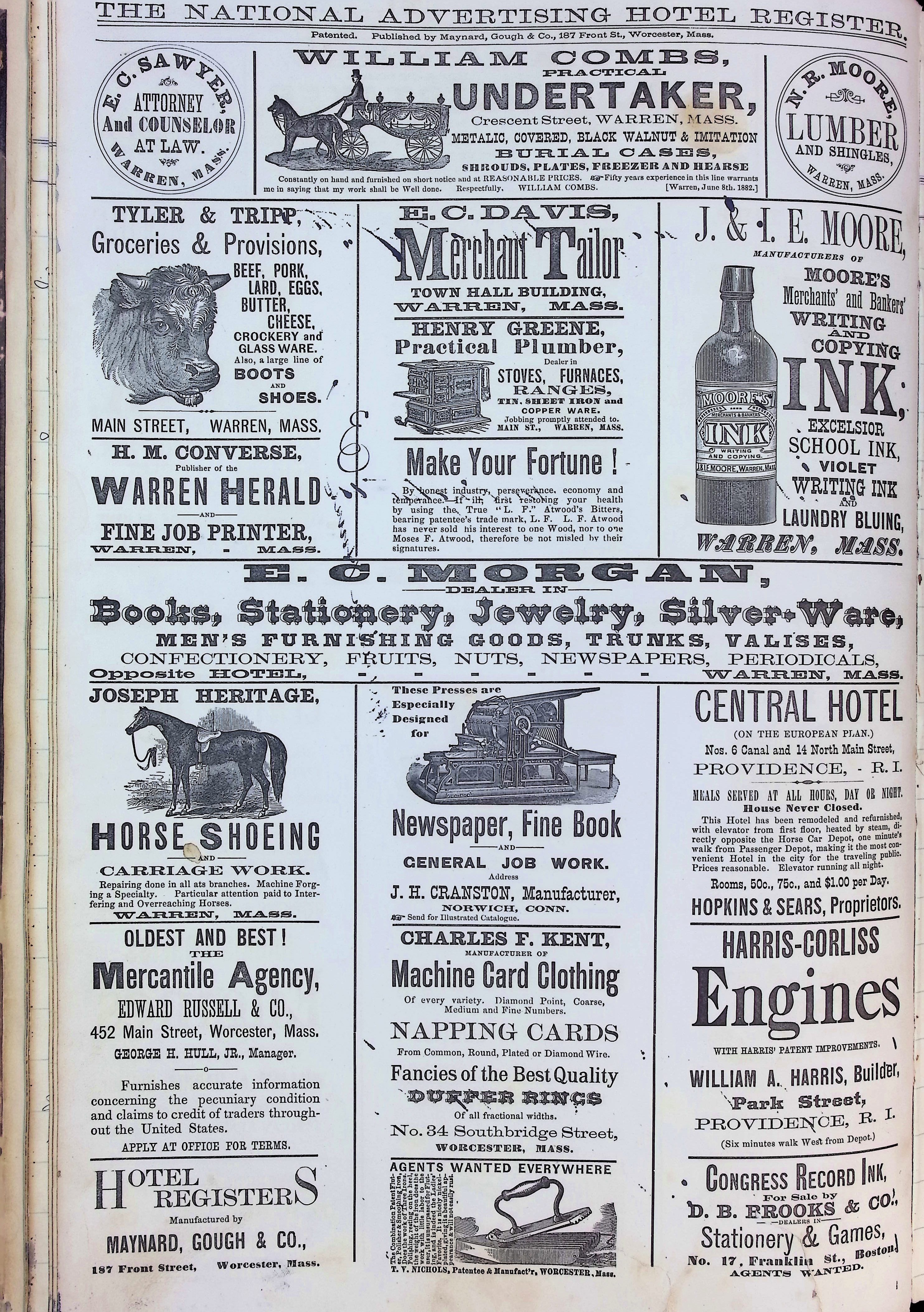 Isham Hotel register Vol. 2, Page 44