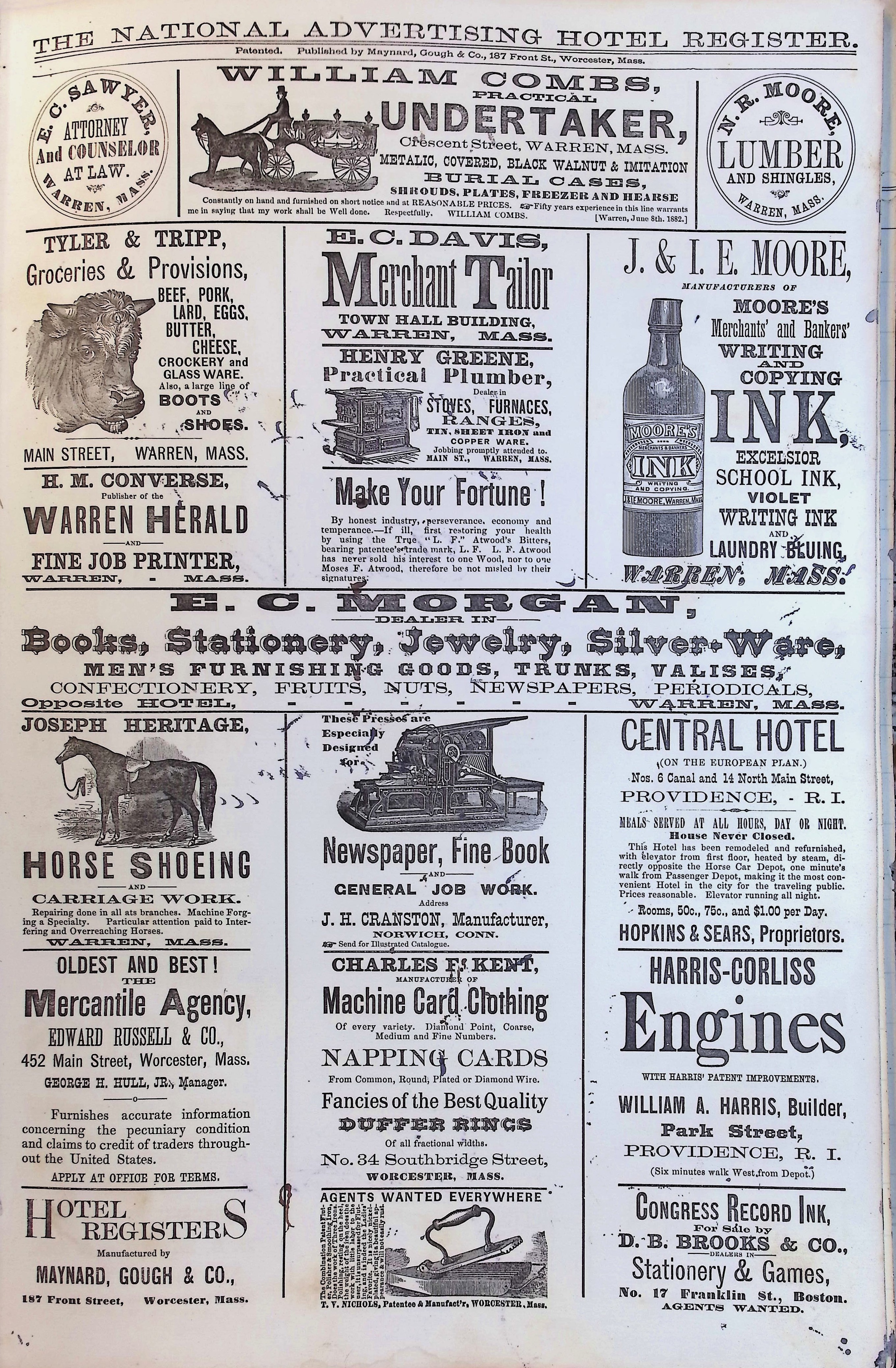 Isham Hotel register Vol. 2, Page 55