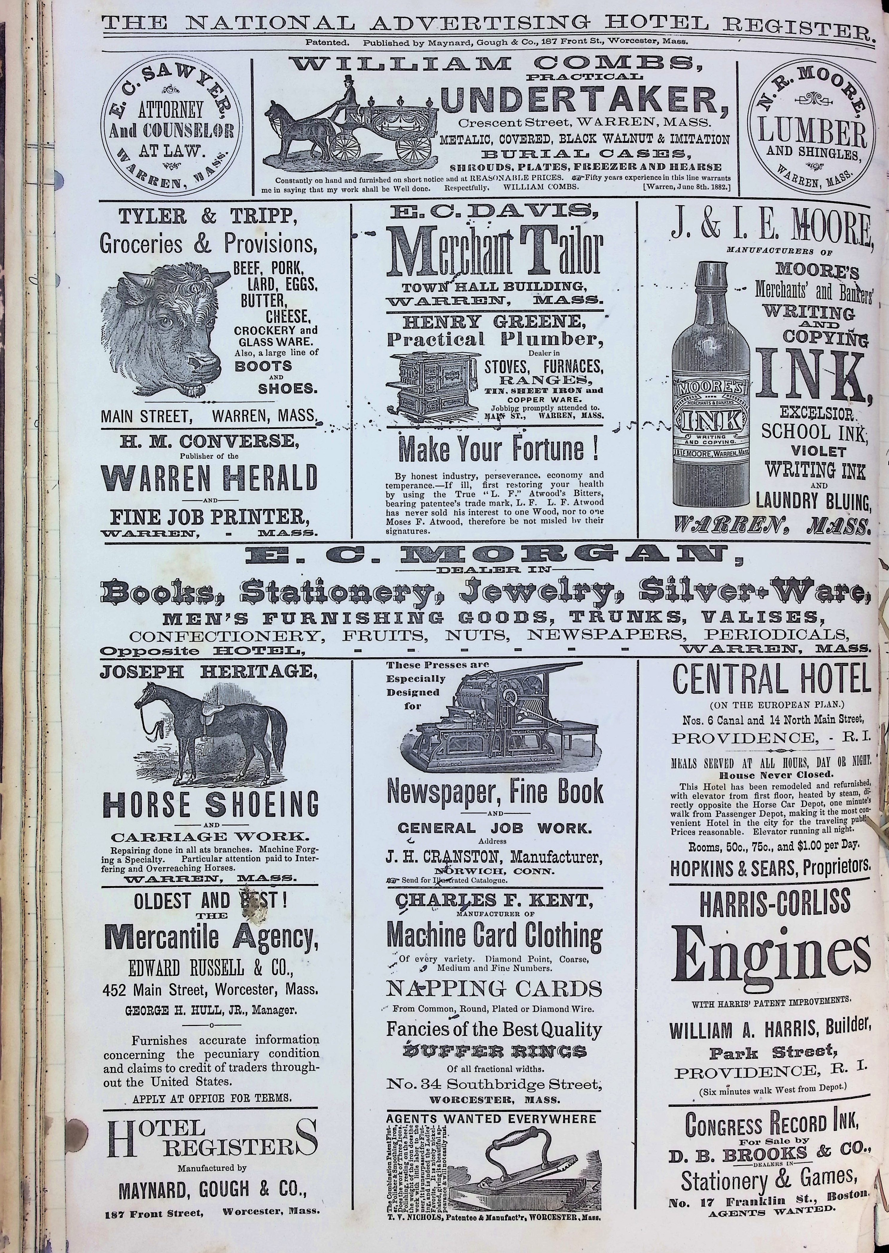 Isham Hotel register Vol. 2, Page 60