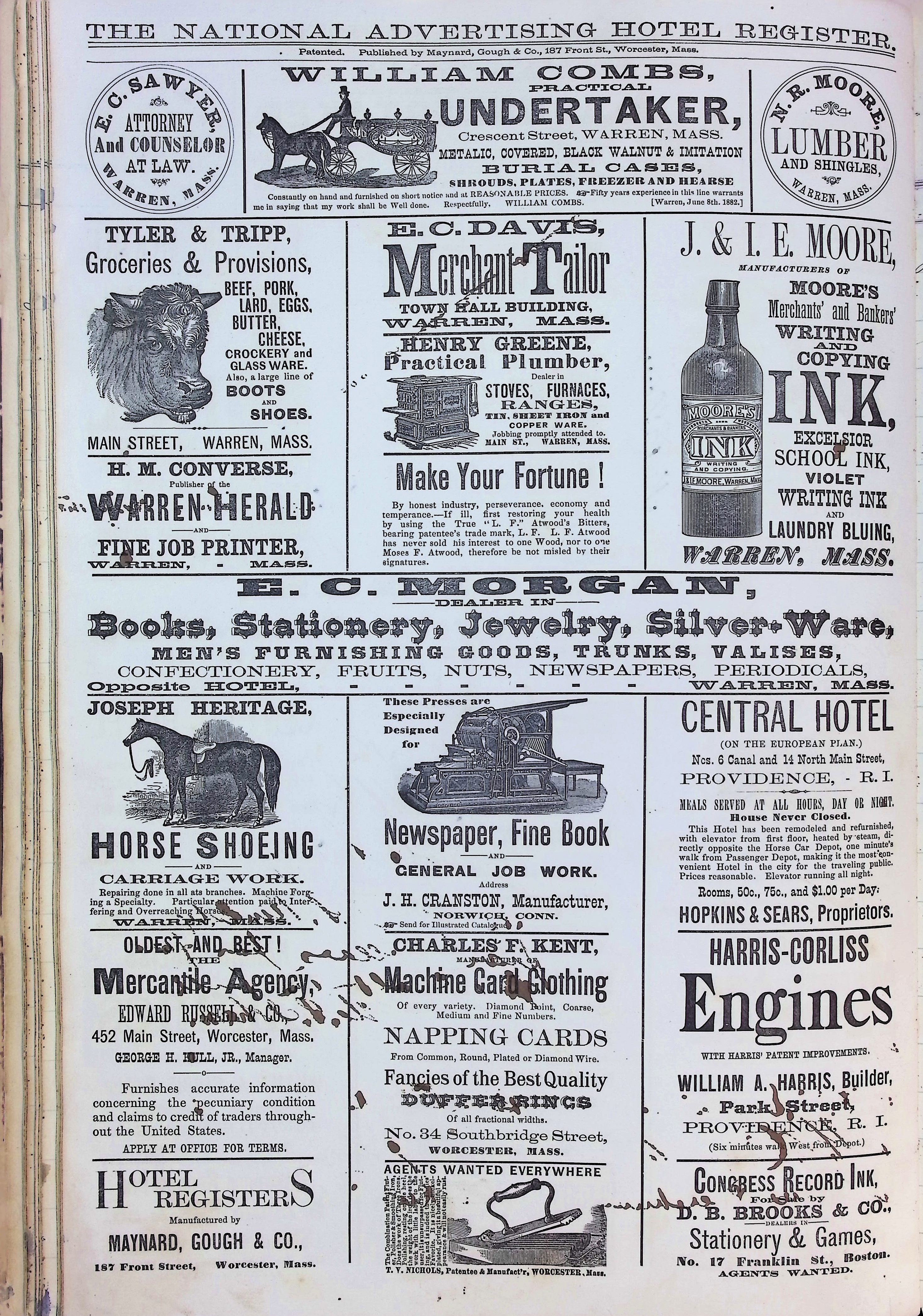 Isham Hotel register Vol. 2, Page 74