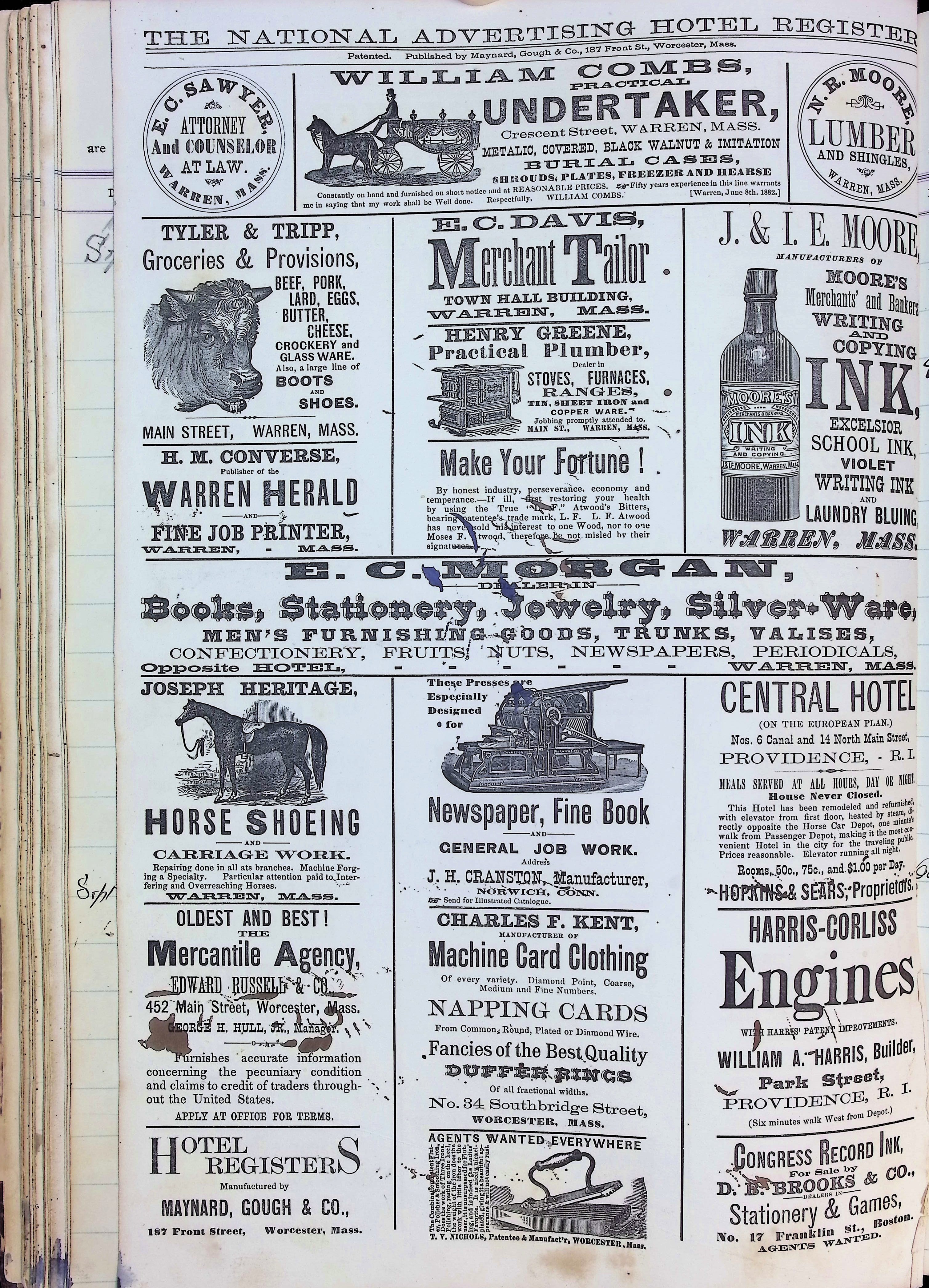 Isham Hotel register Vol. 2, Page 92