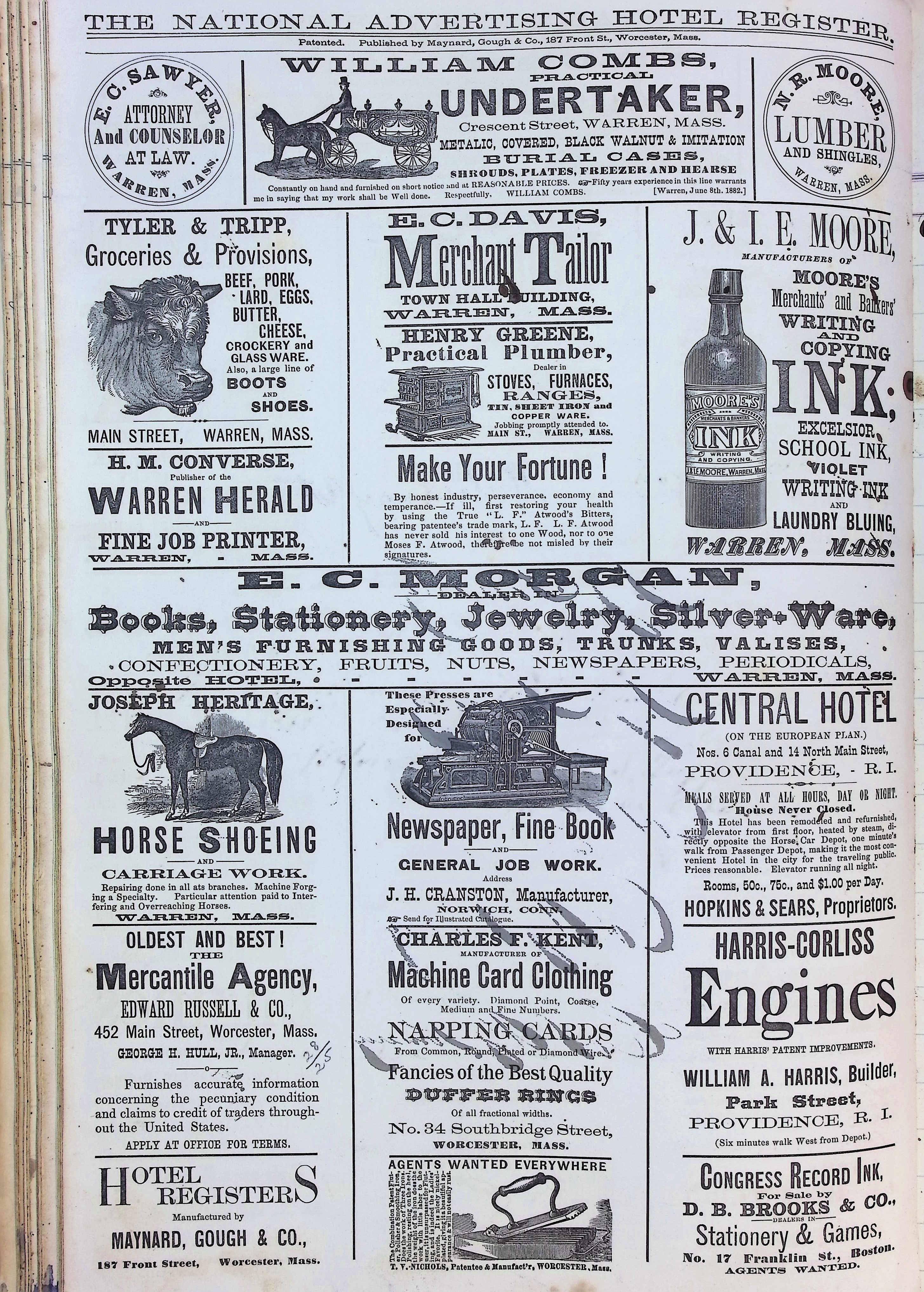 Isham Hotel register Vol. 2, Page 96