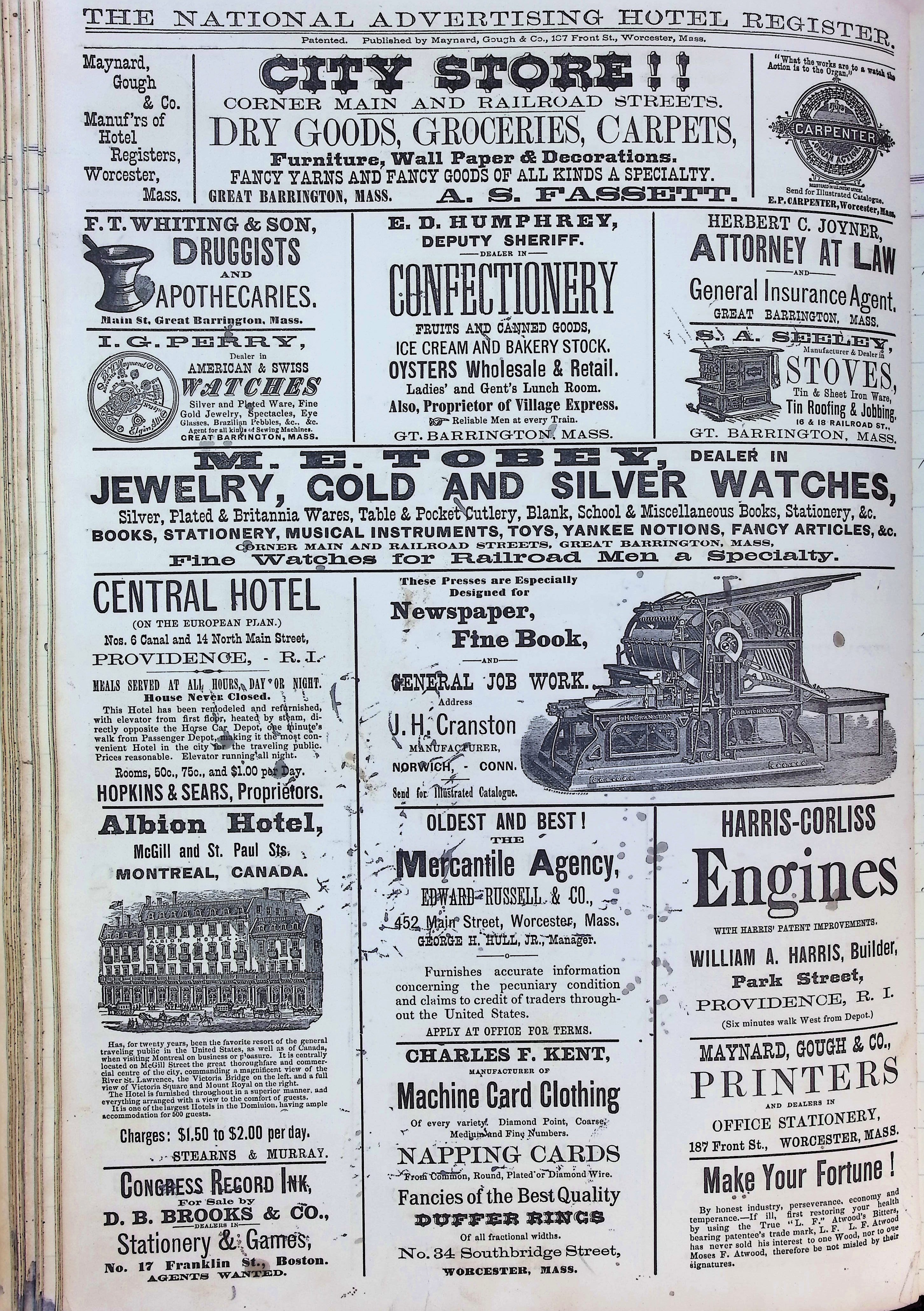 Isham Hotel register Vol. 2, Page 118