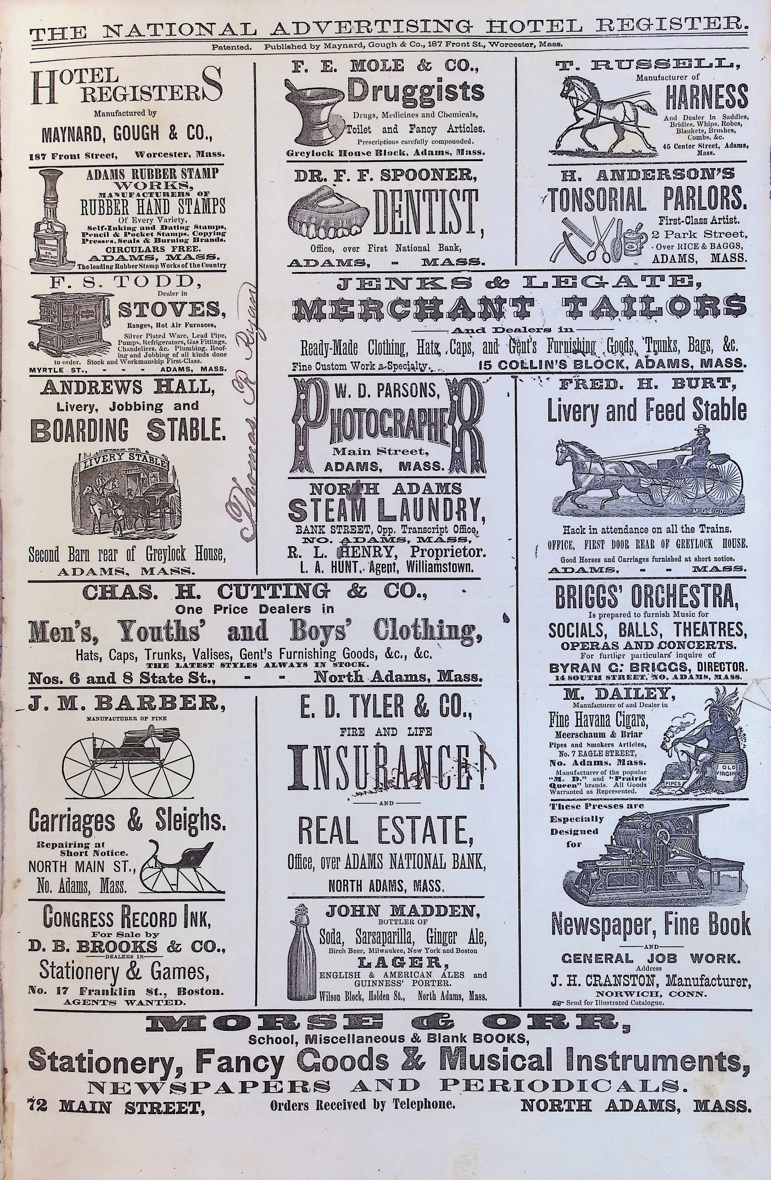 Isham Hotel register Vol. 2, Page 155