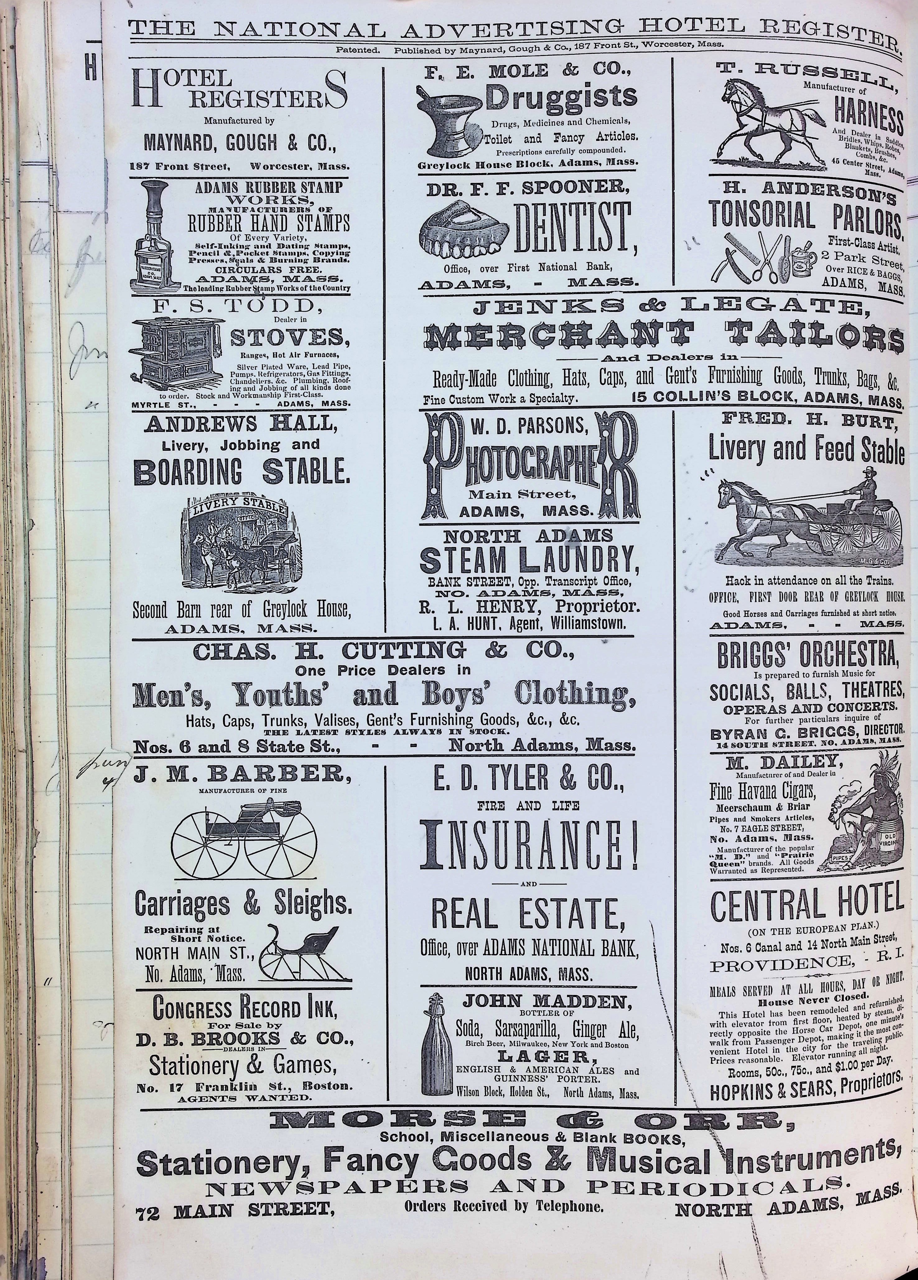 Isham Hotel register Vol. 2, Page 156