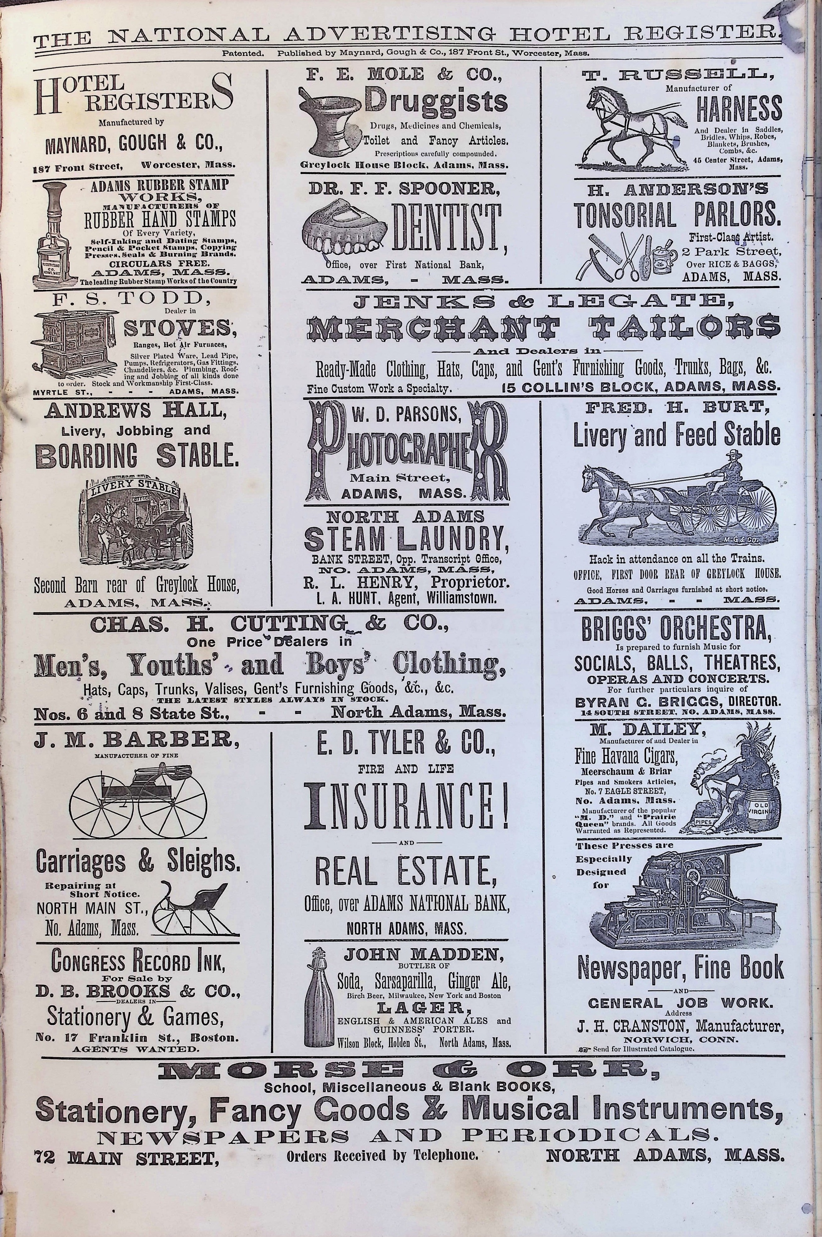 Isham Hotel register Vol. 2, Page 179