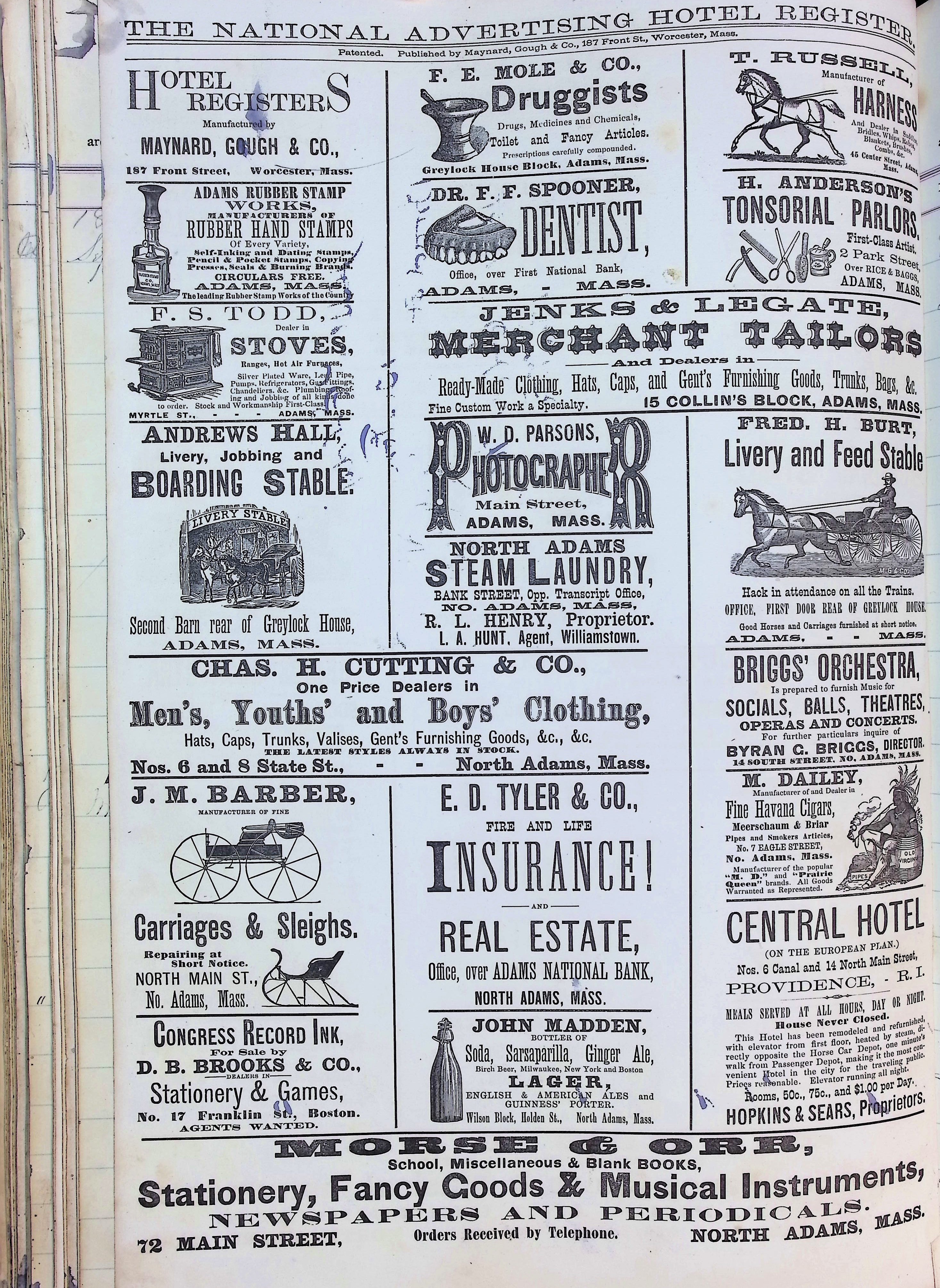 Isham Hotel register Vol. 2, Page 180