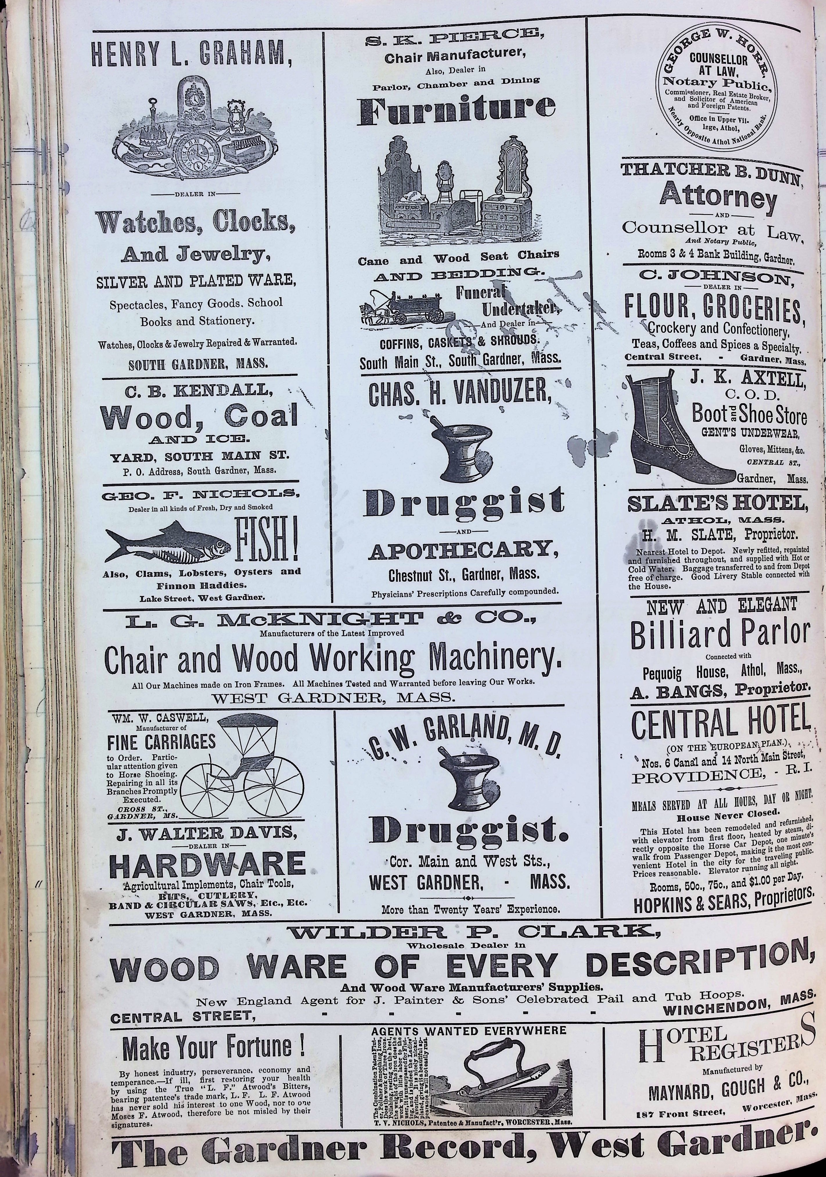 Isham Hotel register Vol. 2, Page 198