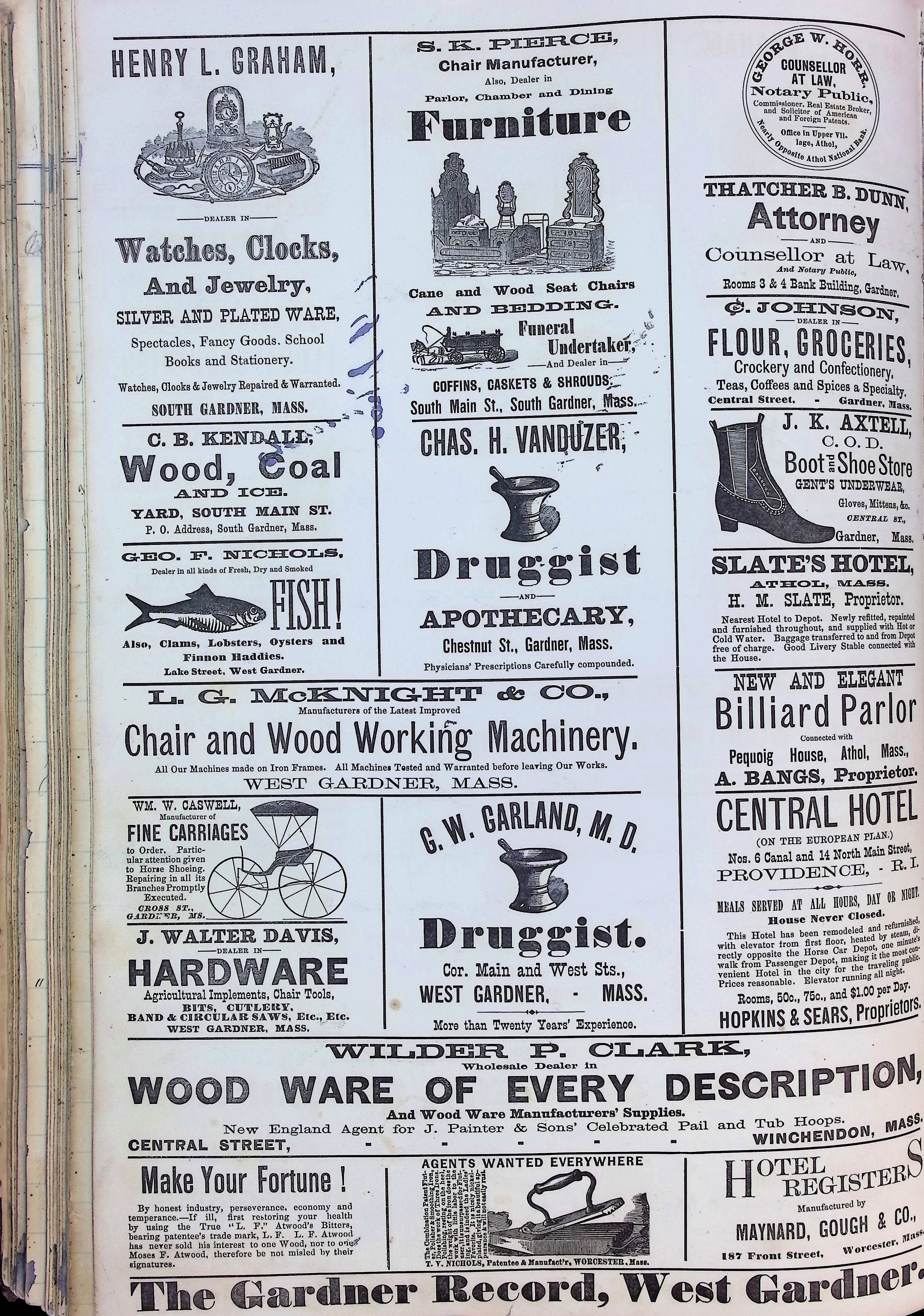 Isham Hotel register Vol. 2, Page 216