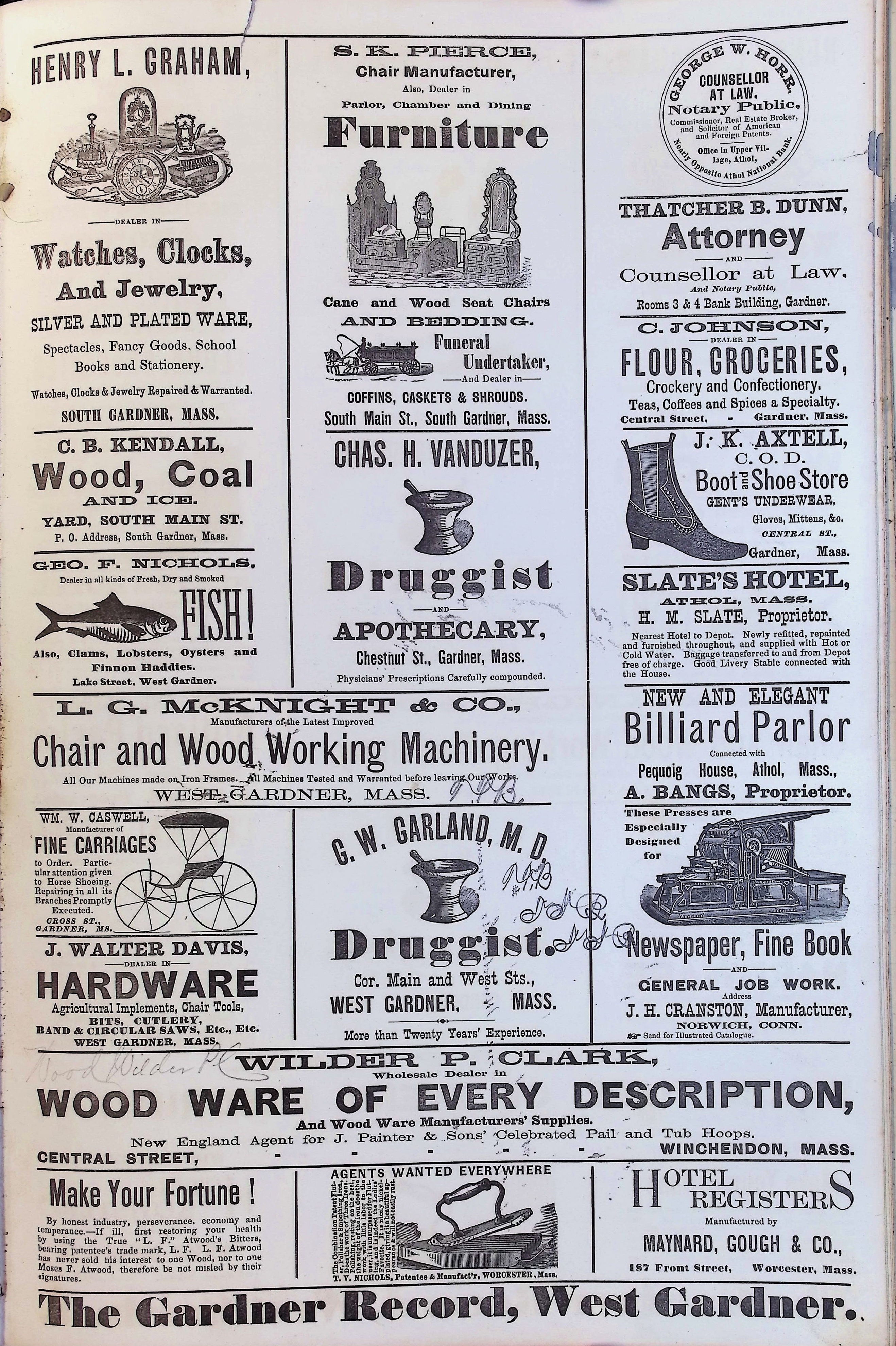 Isham Hotel register Vol. 2, Page 255