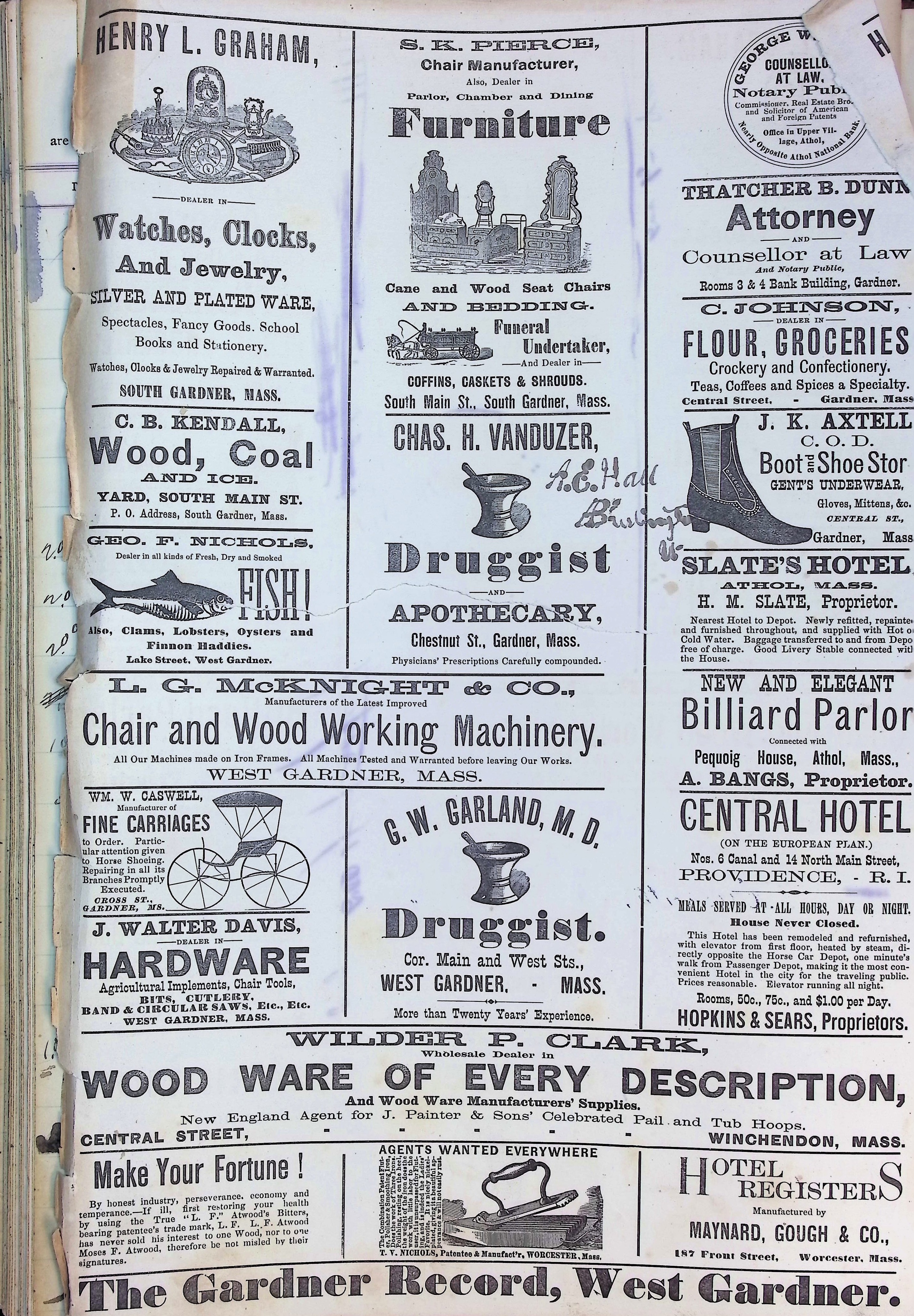 Isham Hotel register Vol. 2, Page 306