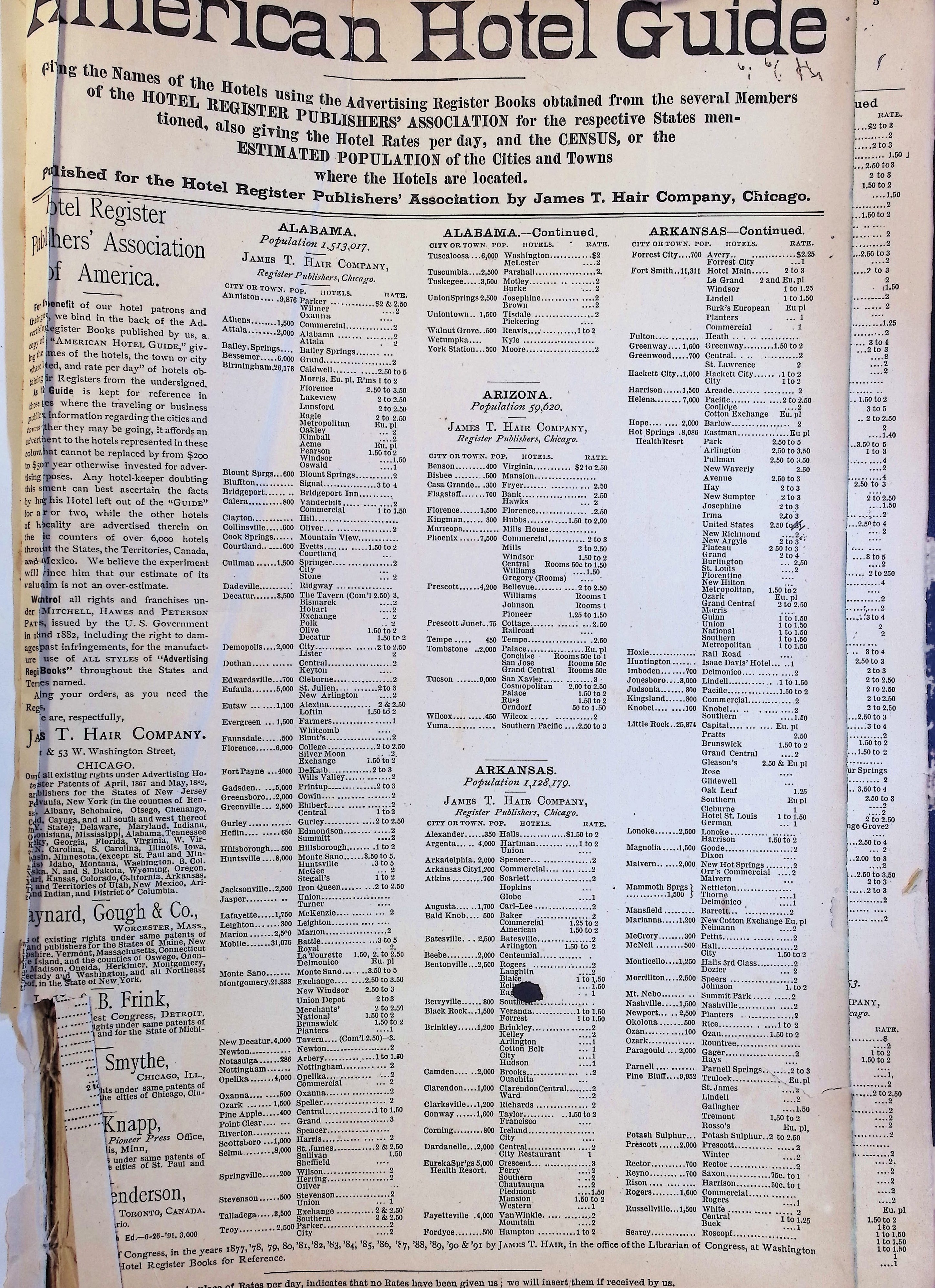Isham Hotel register Vol. 3, Page 5