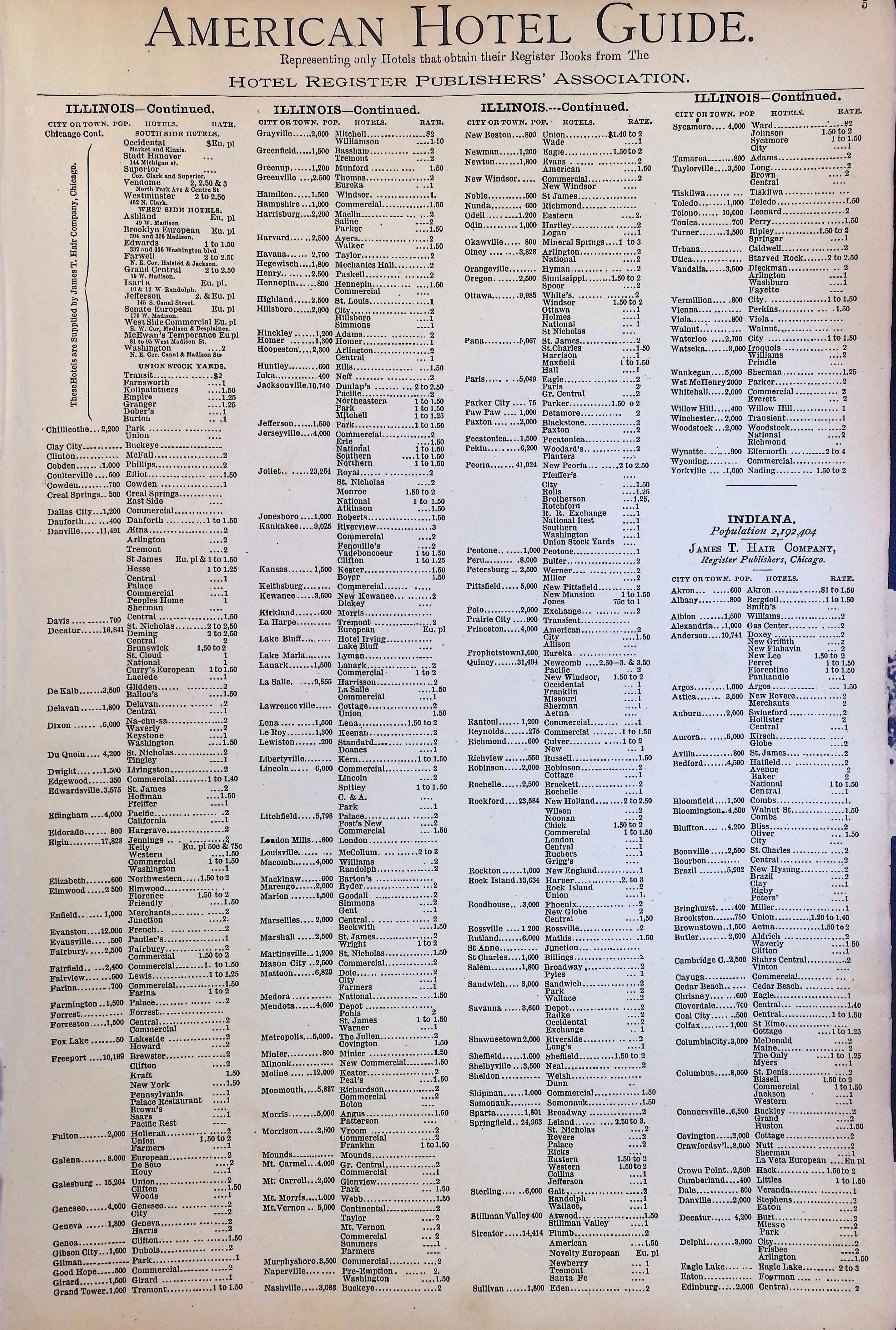 Isham Hotel register Vol. 3, Page 9