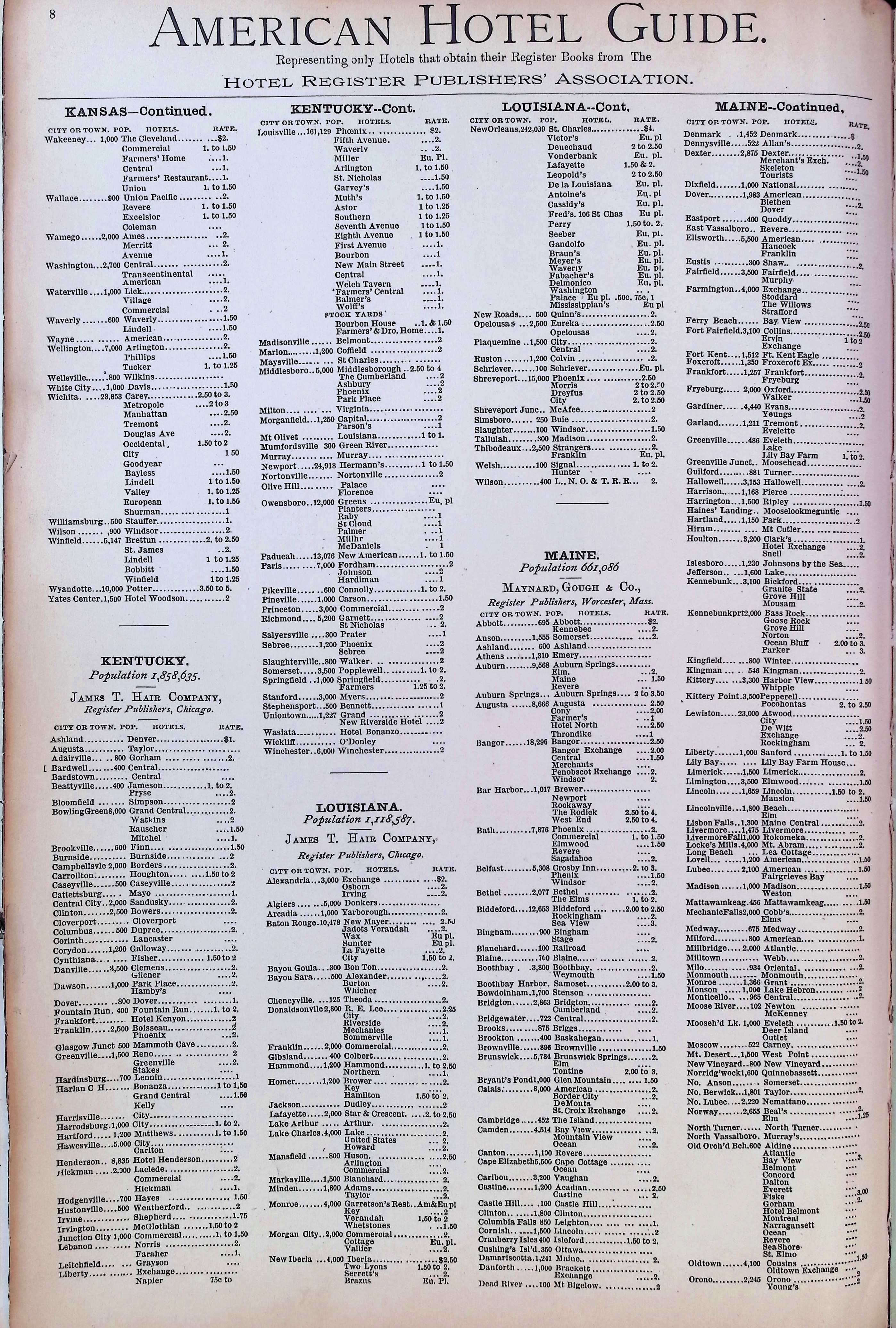 Isham Hotel register Vol. 3, Page 12